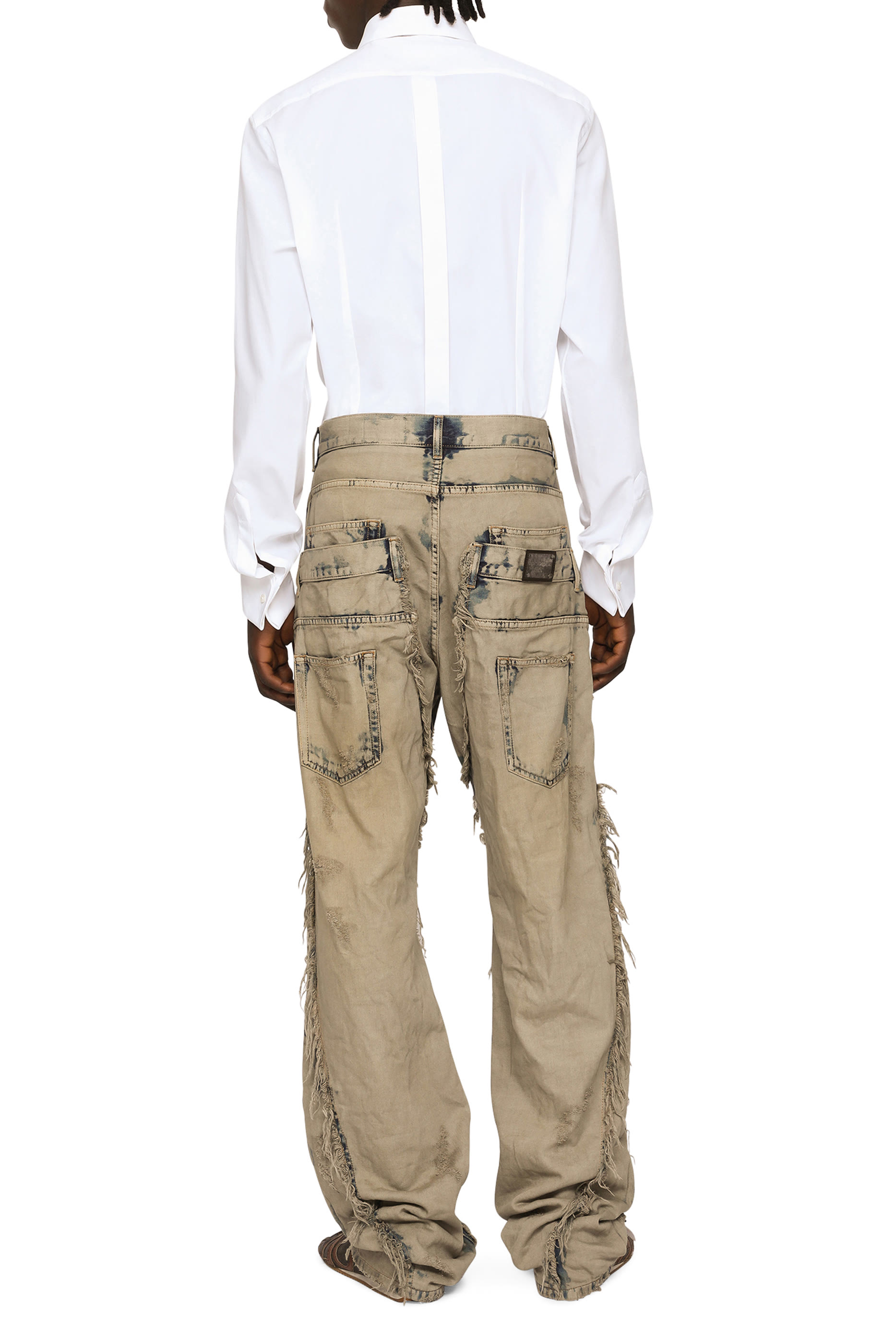 Cotton Poplin Tuxedo Shirt