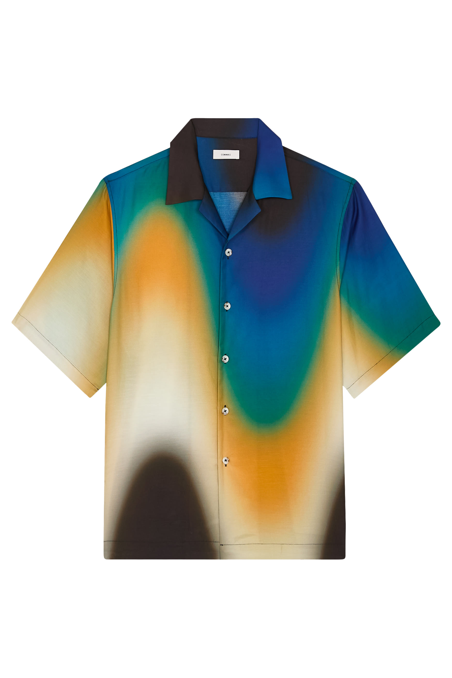 Gradient Wave Bowling Shirt