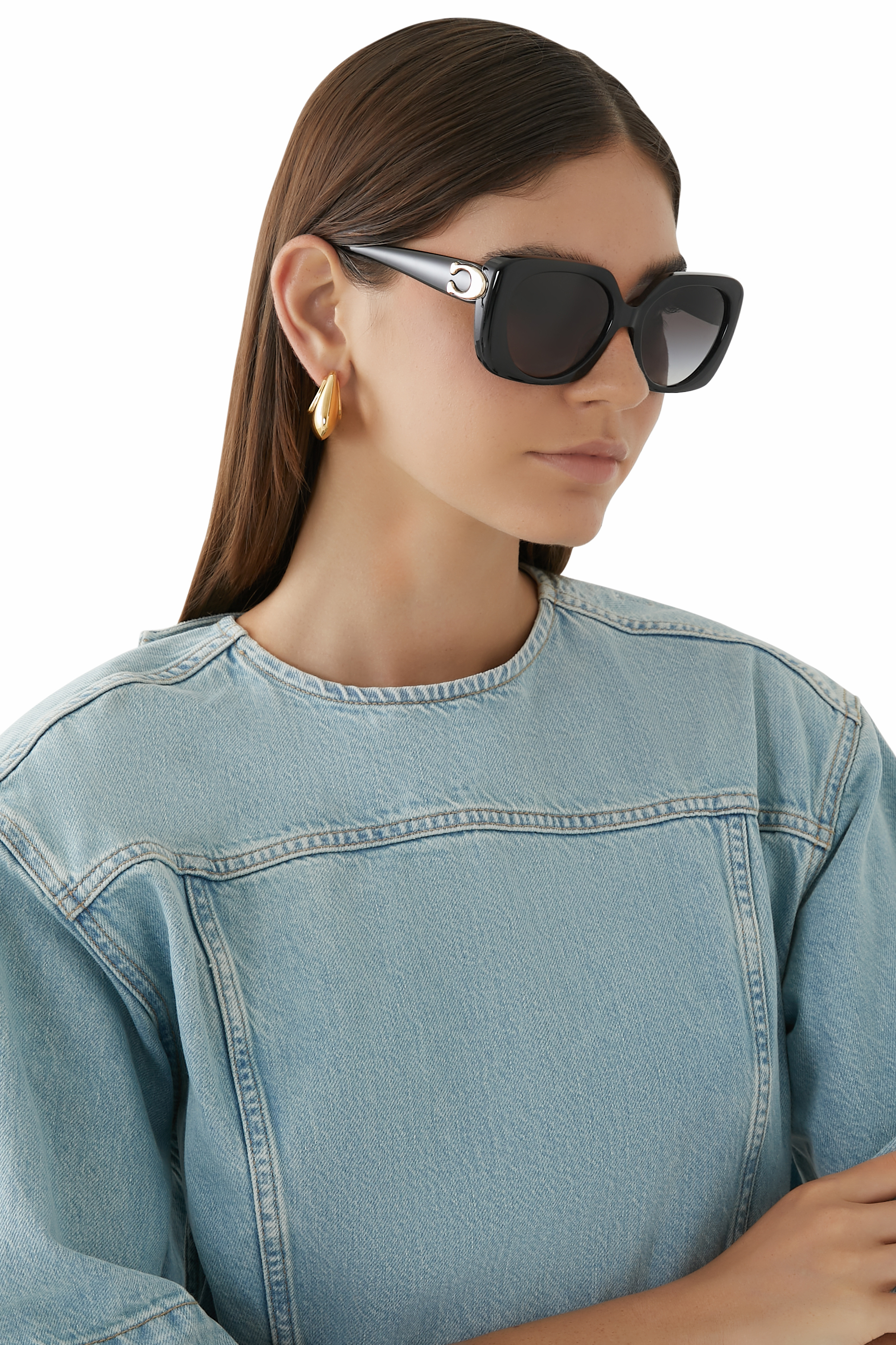 C Oversized Square Sunglasses