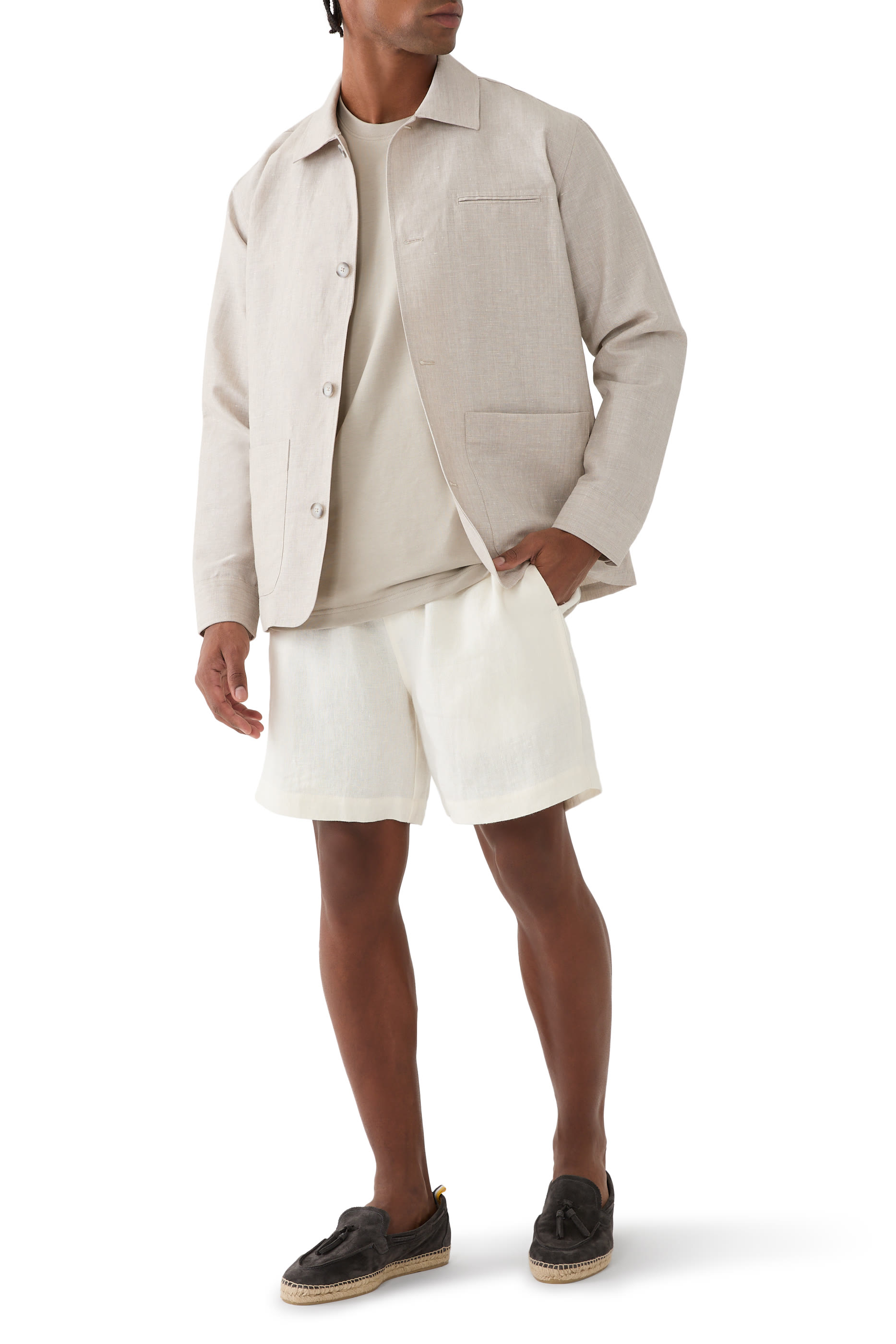 Wool Linen Chore Overshirt 