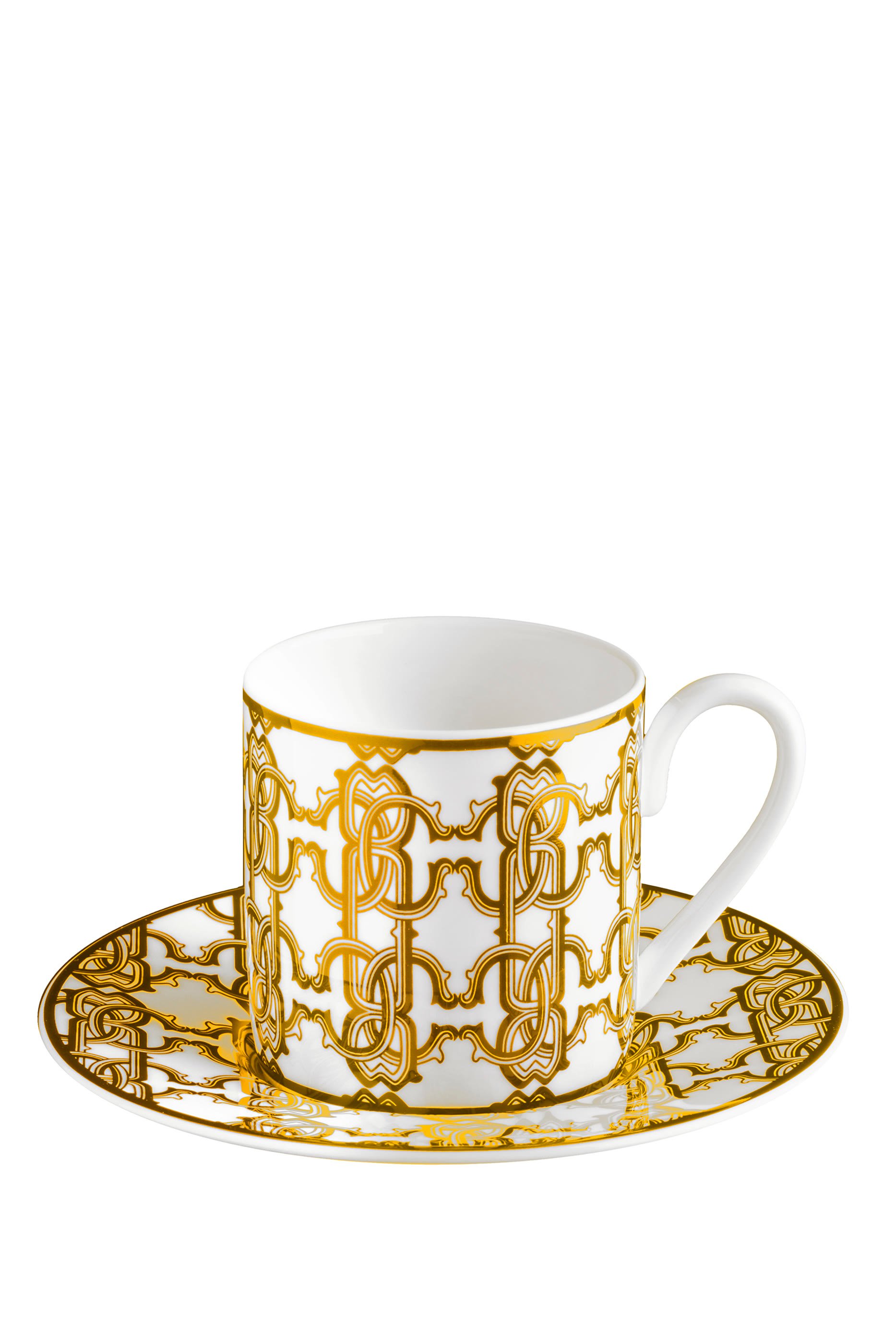 Coffee Cup & Saucer Monogram Set
