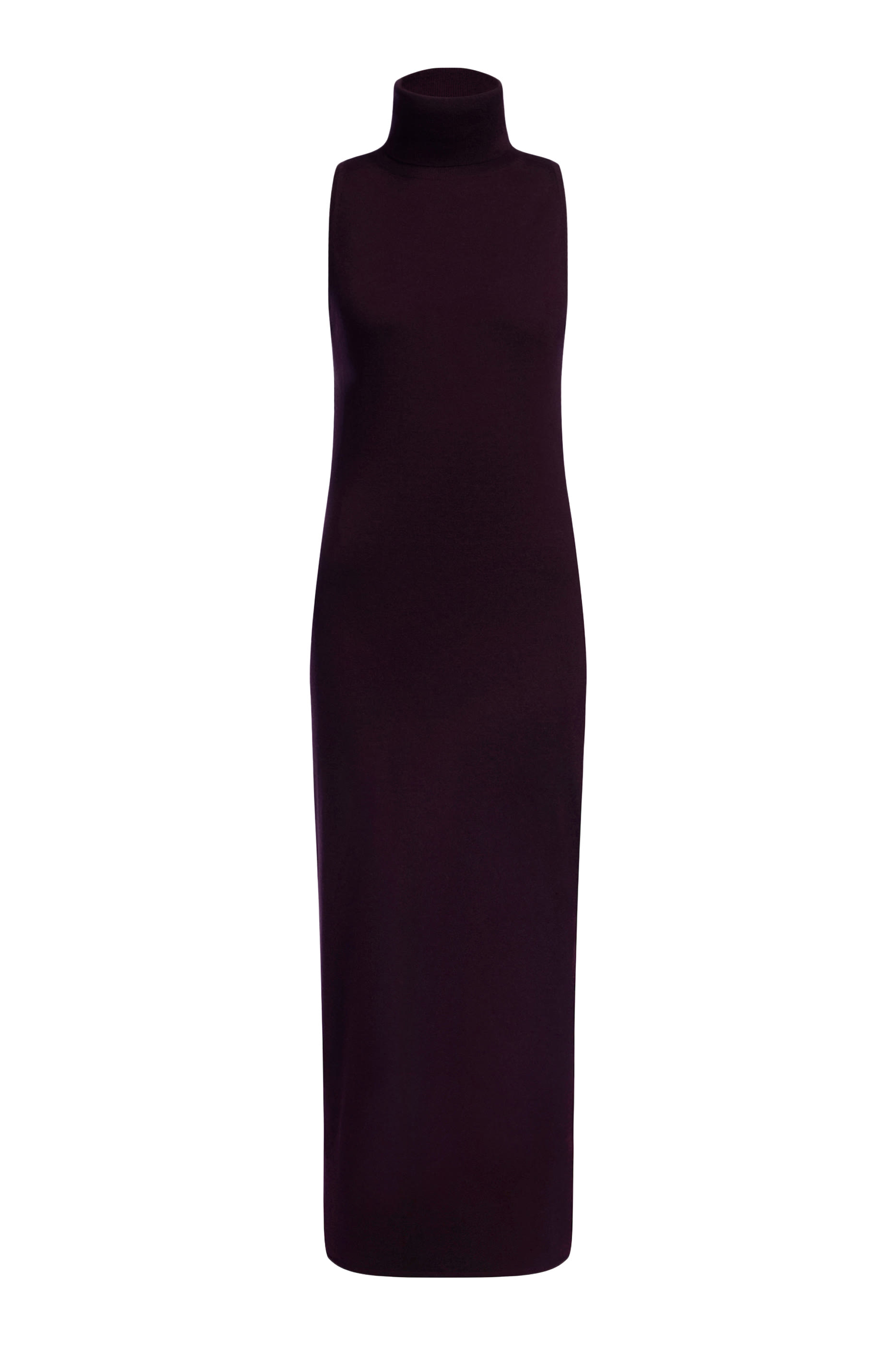 Merino-Silk Turtleneck Dress