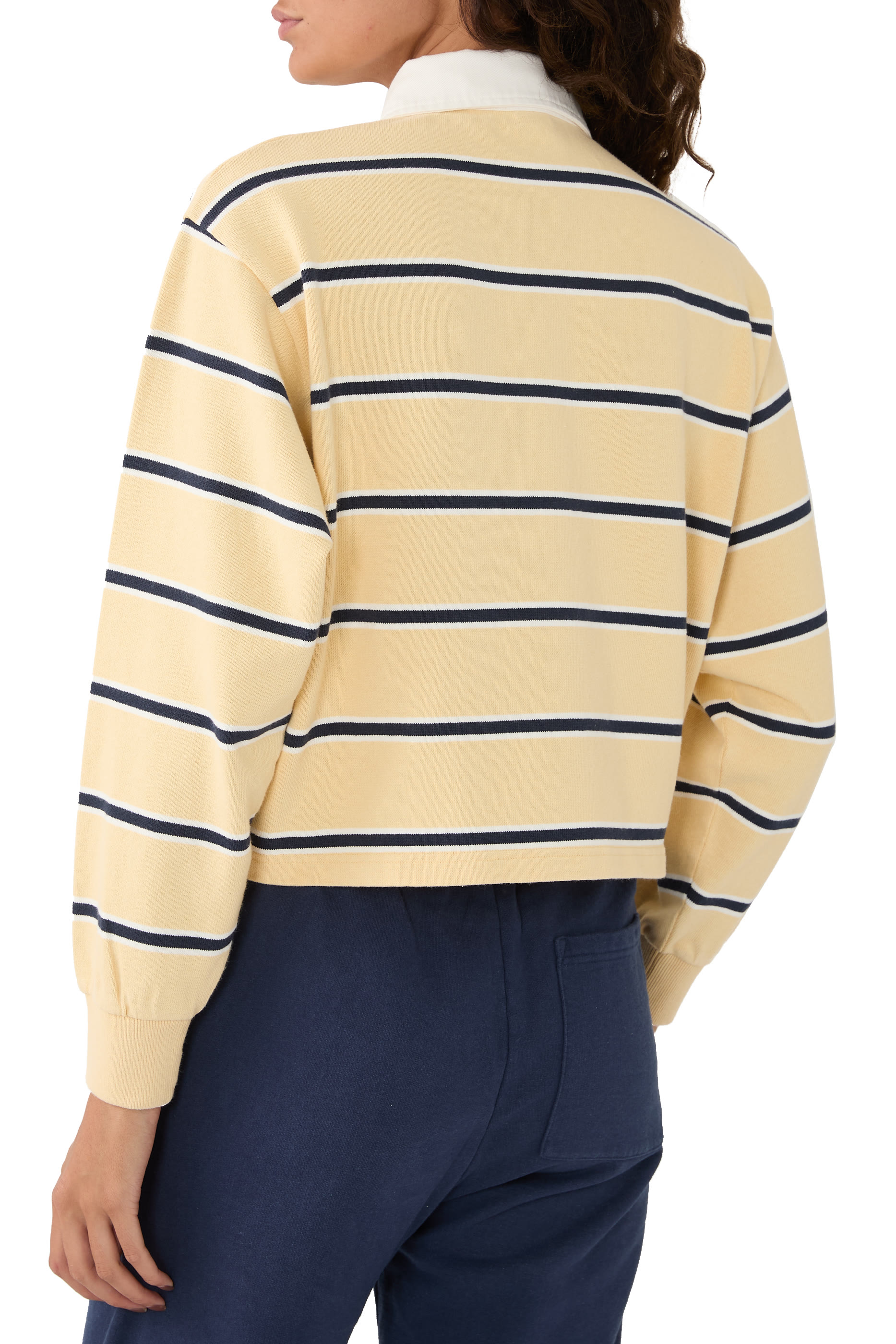 Serif Logo Cropped Rugby Polo