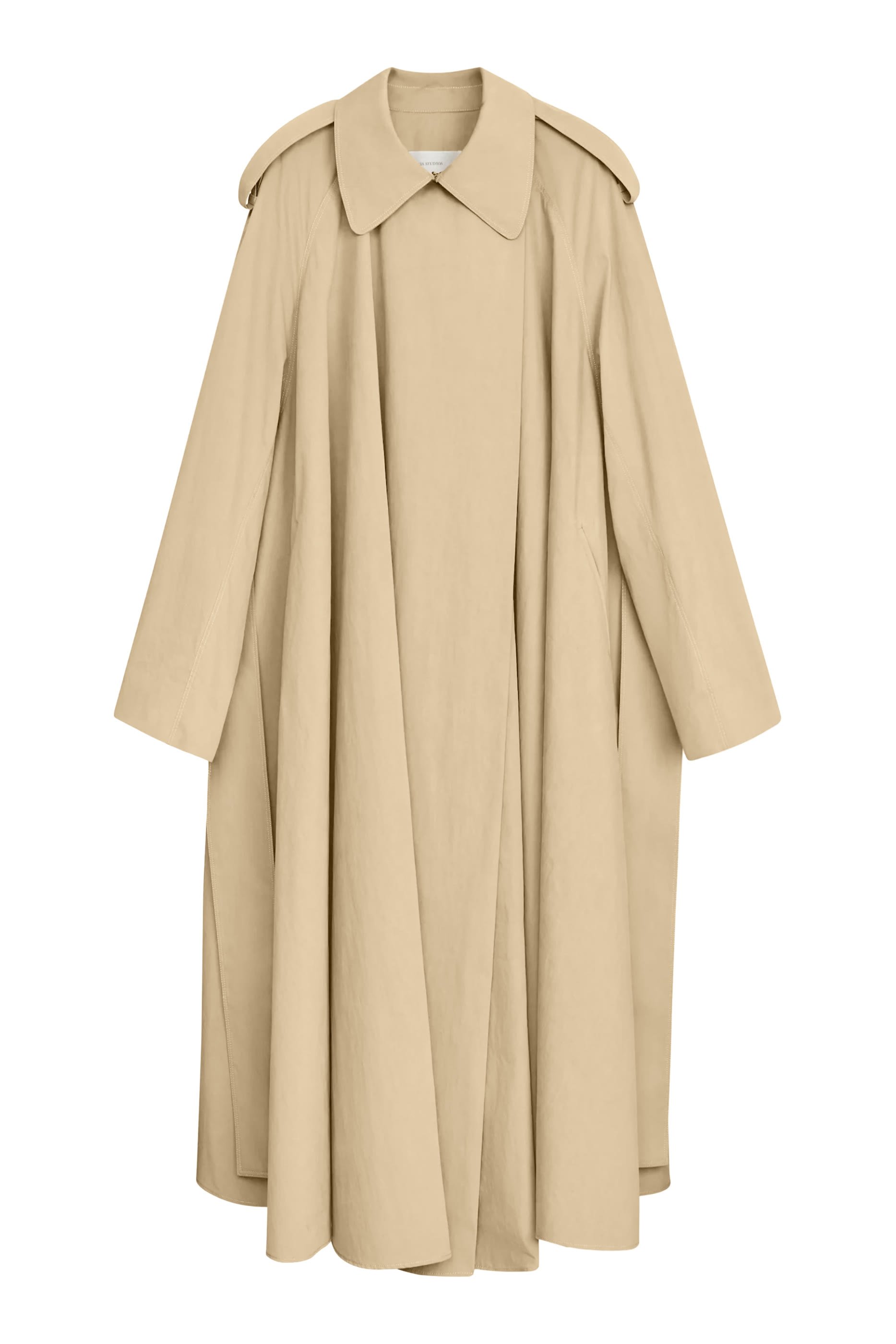 Kaia Voluminous Trench Coat in Heavy Cotton