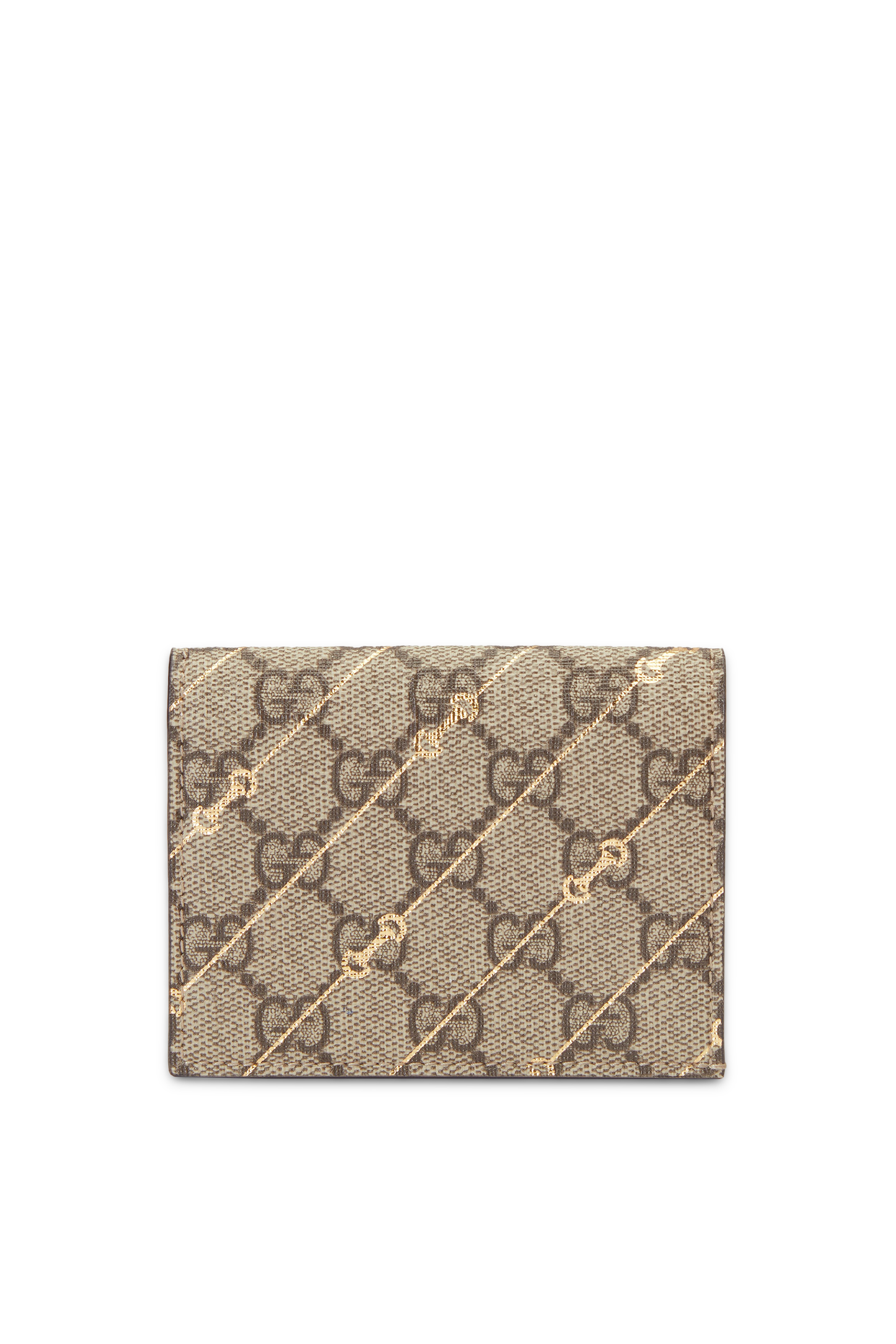 Card Case Wallet with Horsebit Print