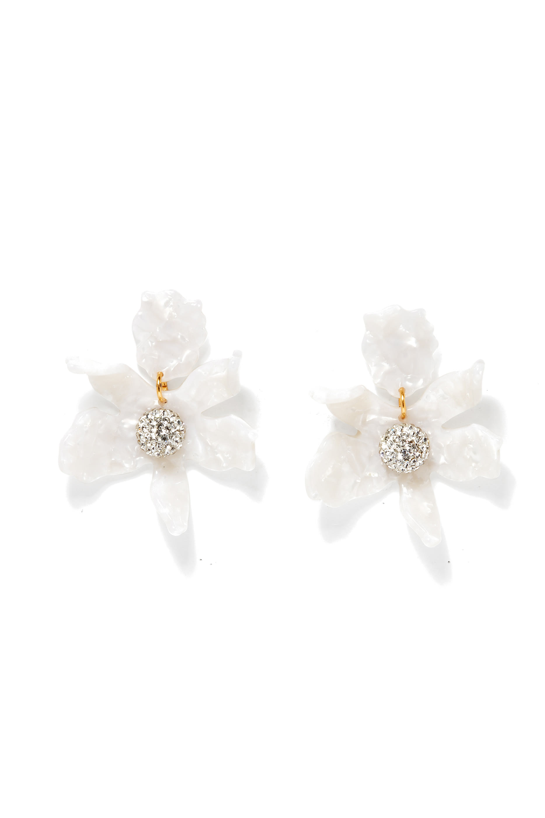 Crystal Lily Earrings