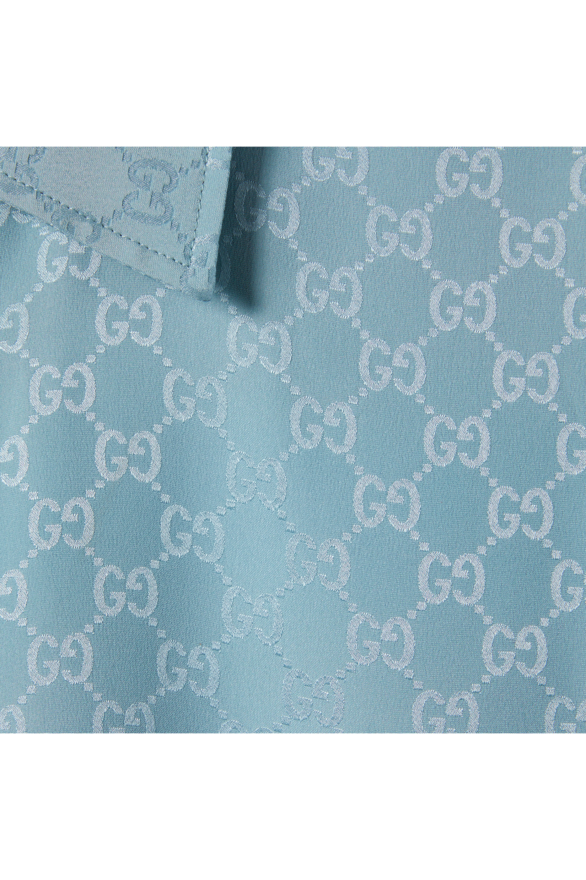  GG Silk Jacquard Oversize Shirt