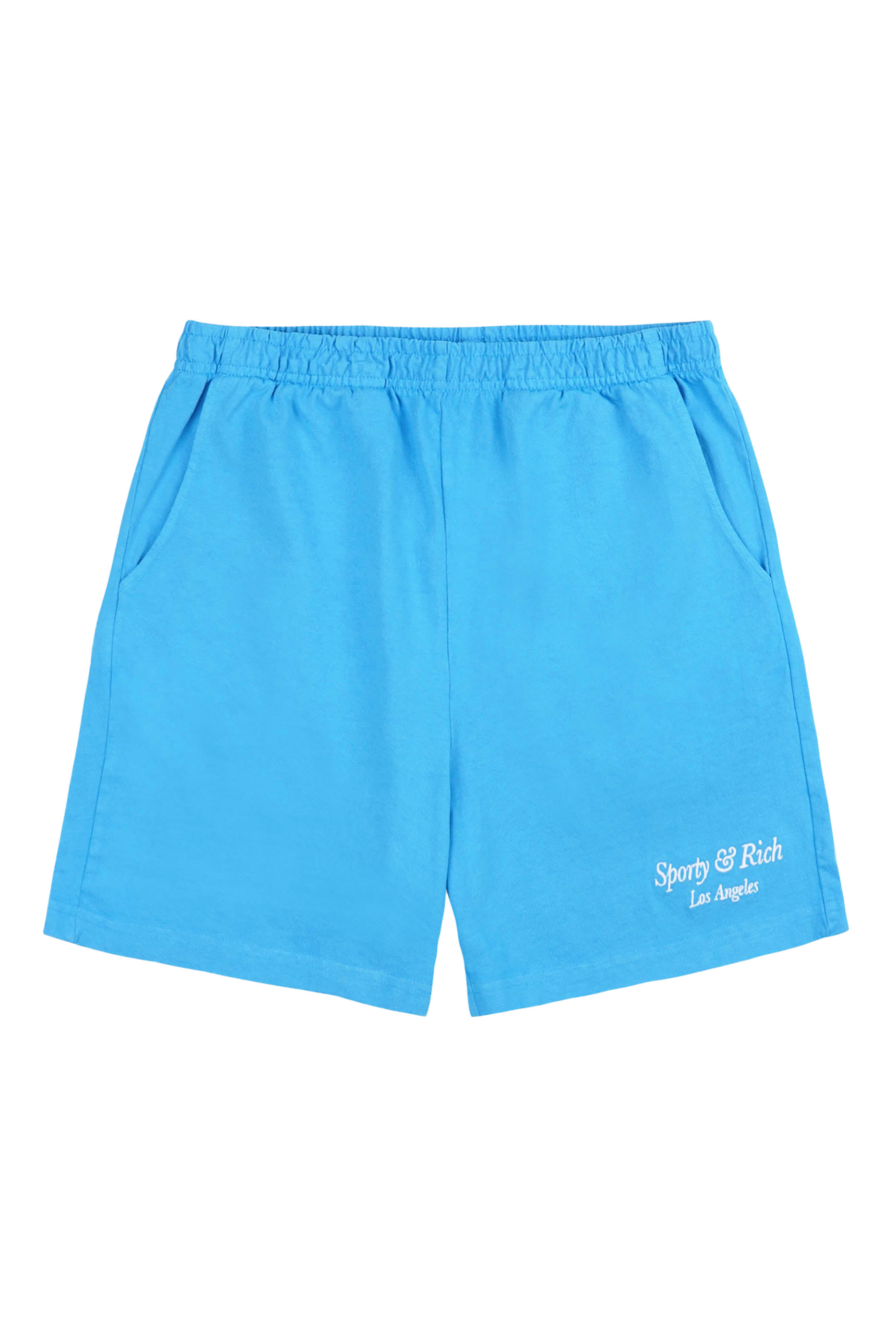 Italic Logo Embroidered Gym Shorts