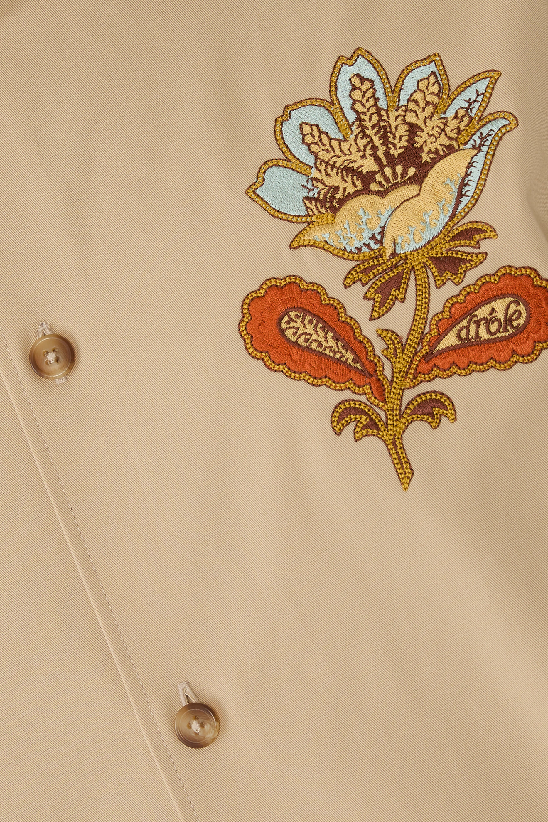 La Surchemise Brodée Fleur