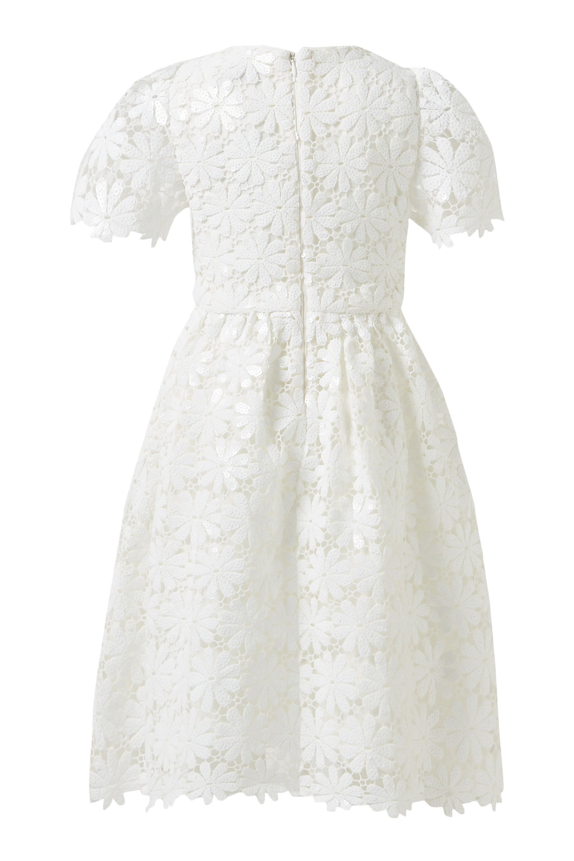 Kids Sequin Guipure Dress