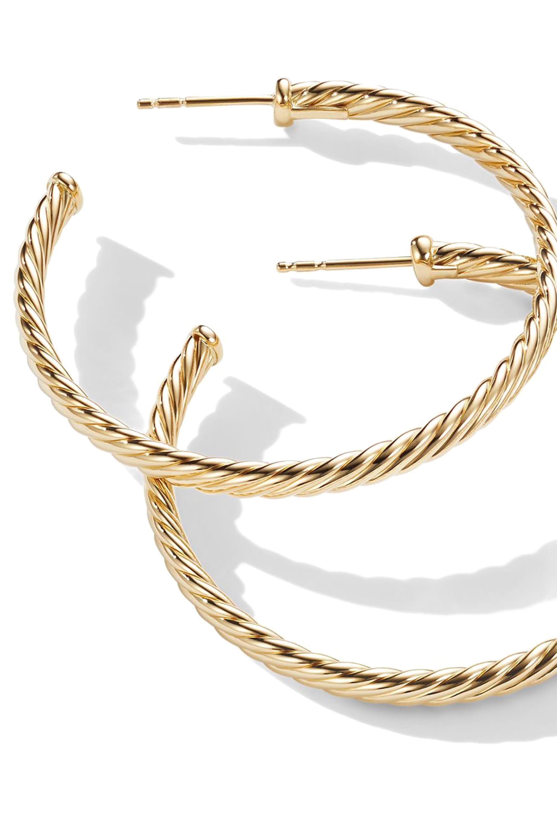 Cable Spira Hoop Earrings