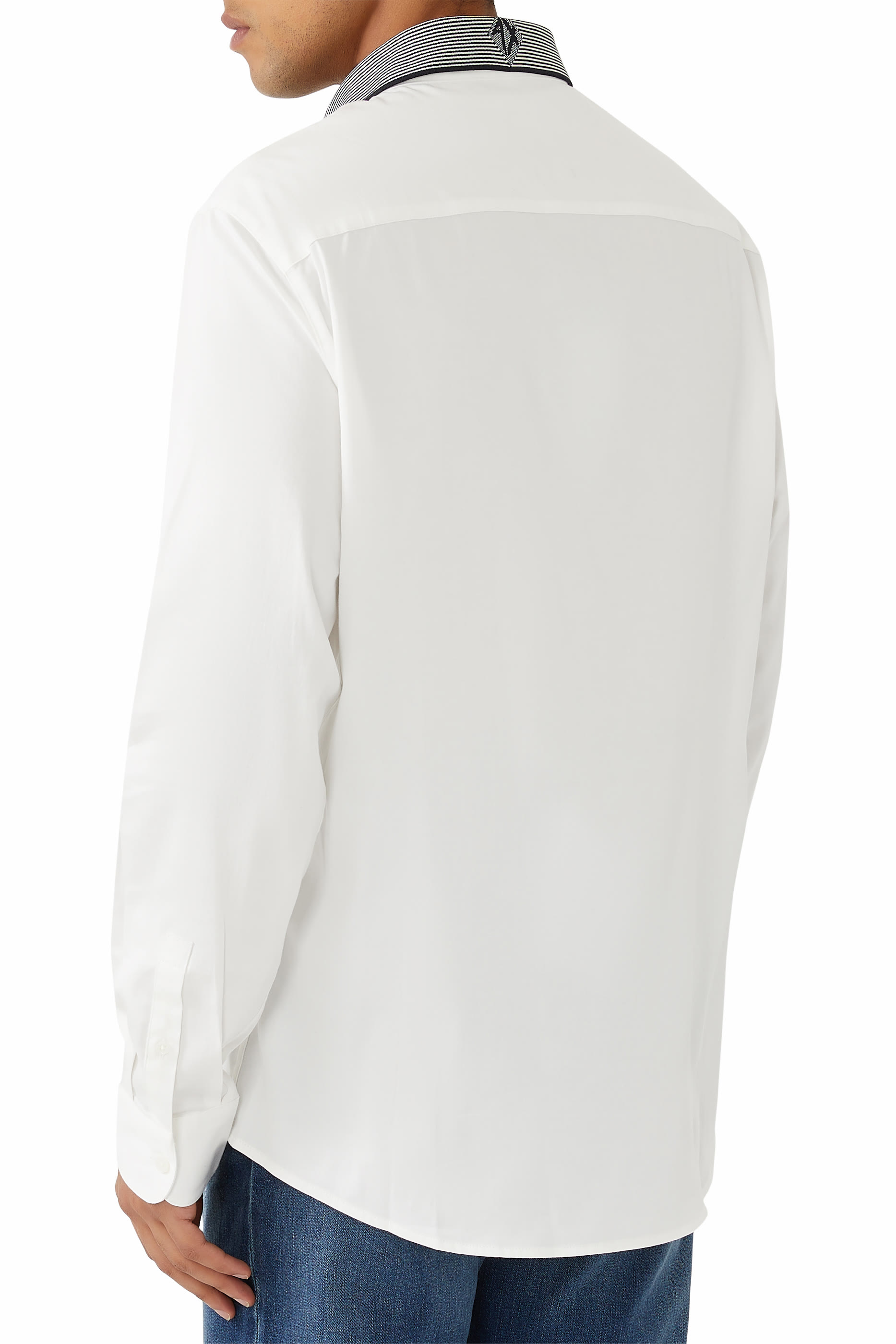 Slim Fit Stretch Cotton Shirt