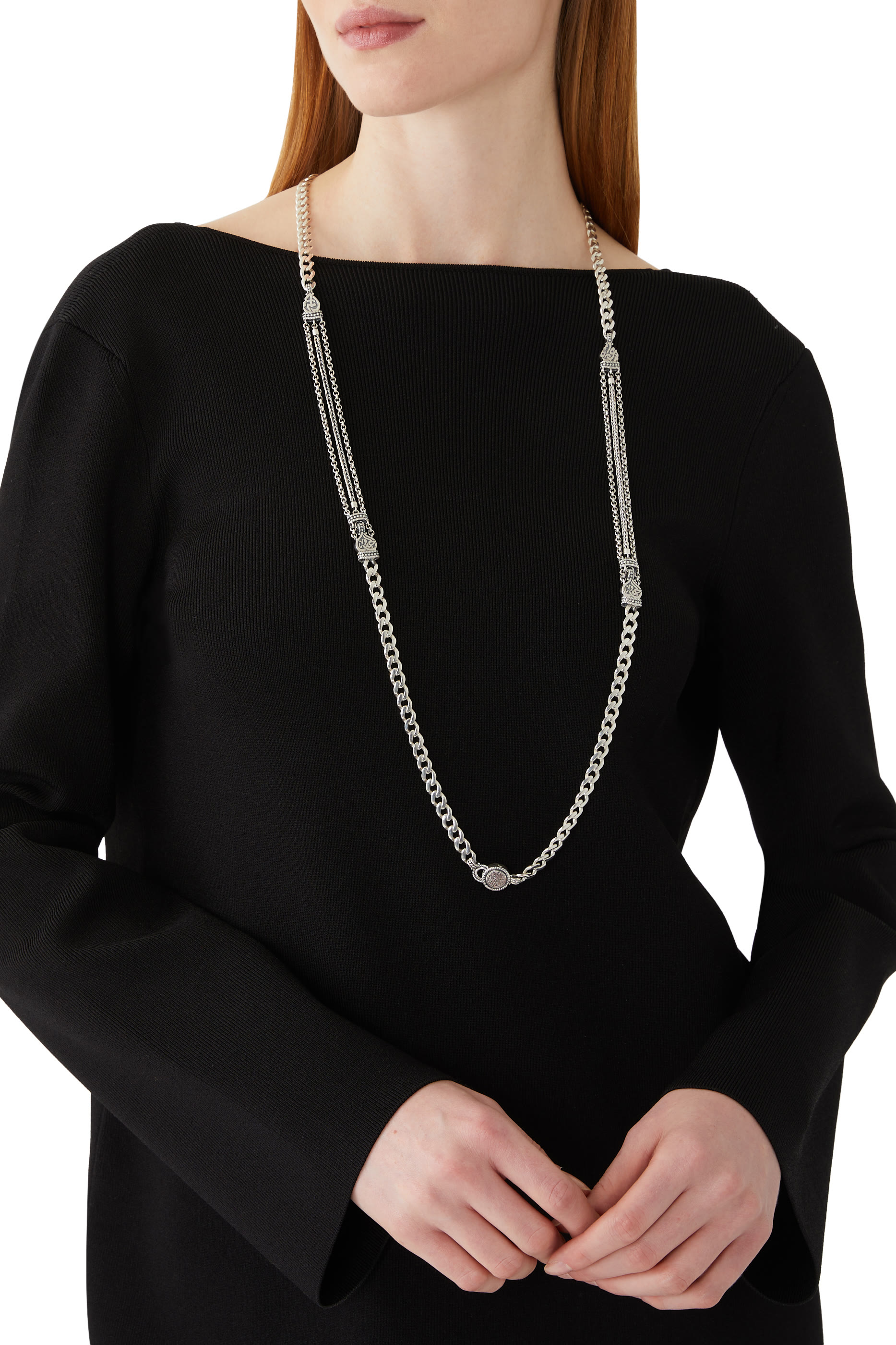 Nur Love, Happiness & Mercy Necklace, Silver