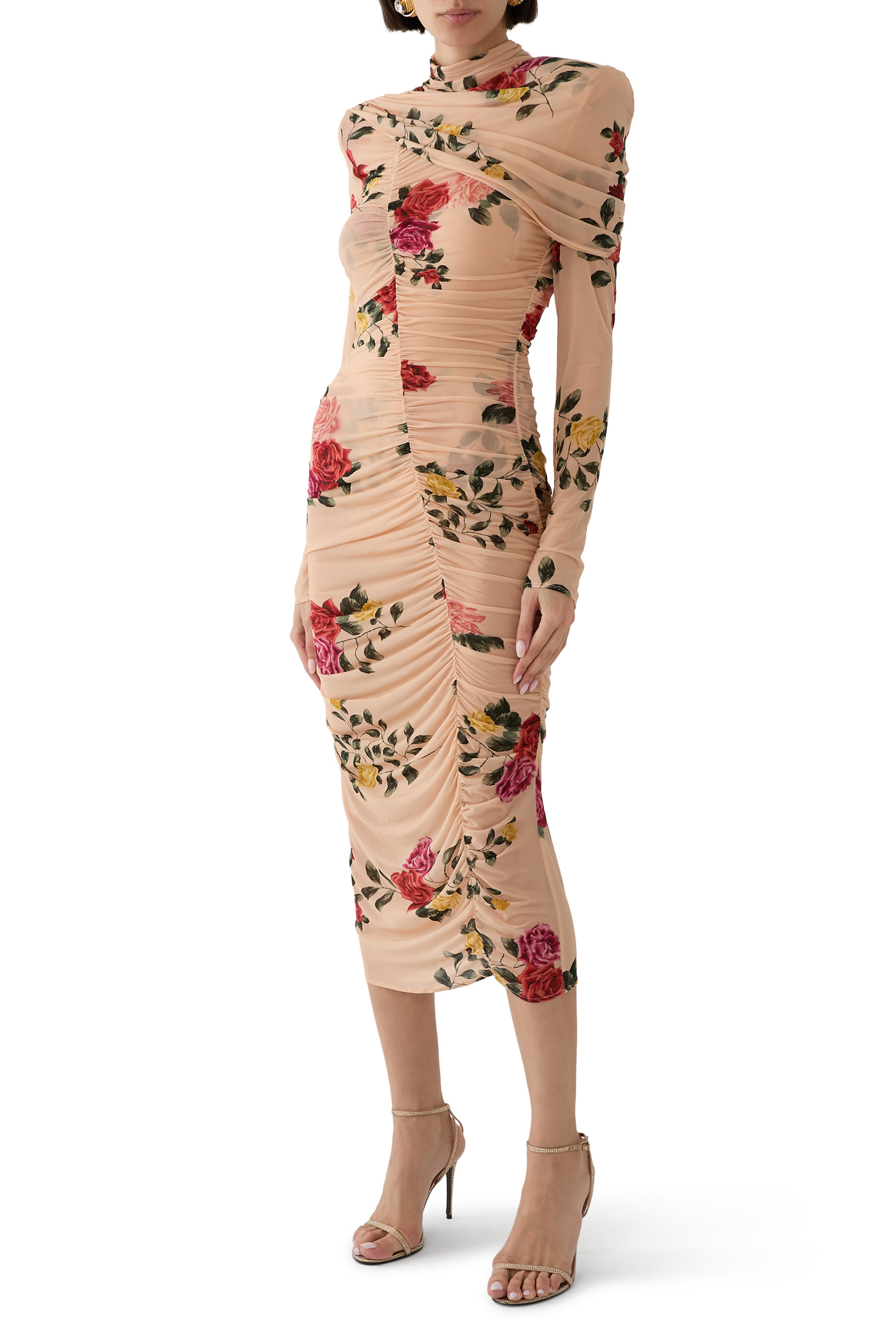 Floral Print Midi Dress