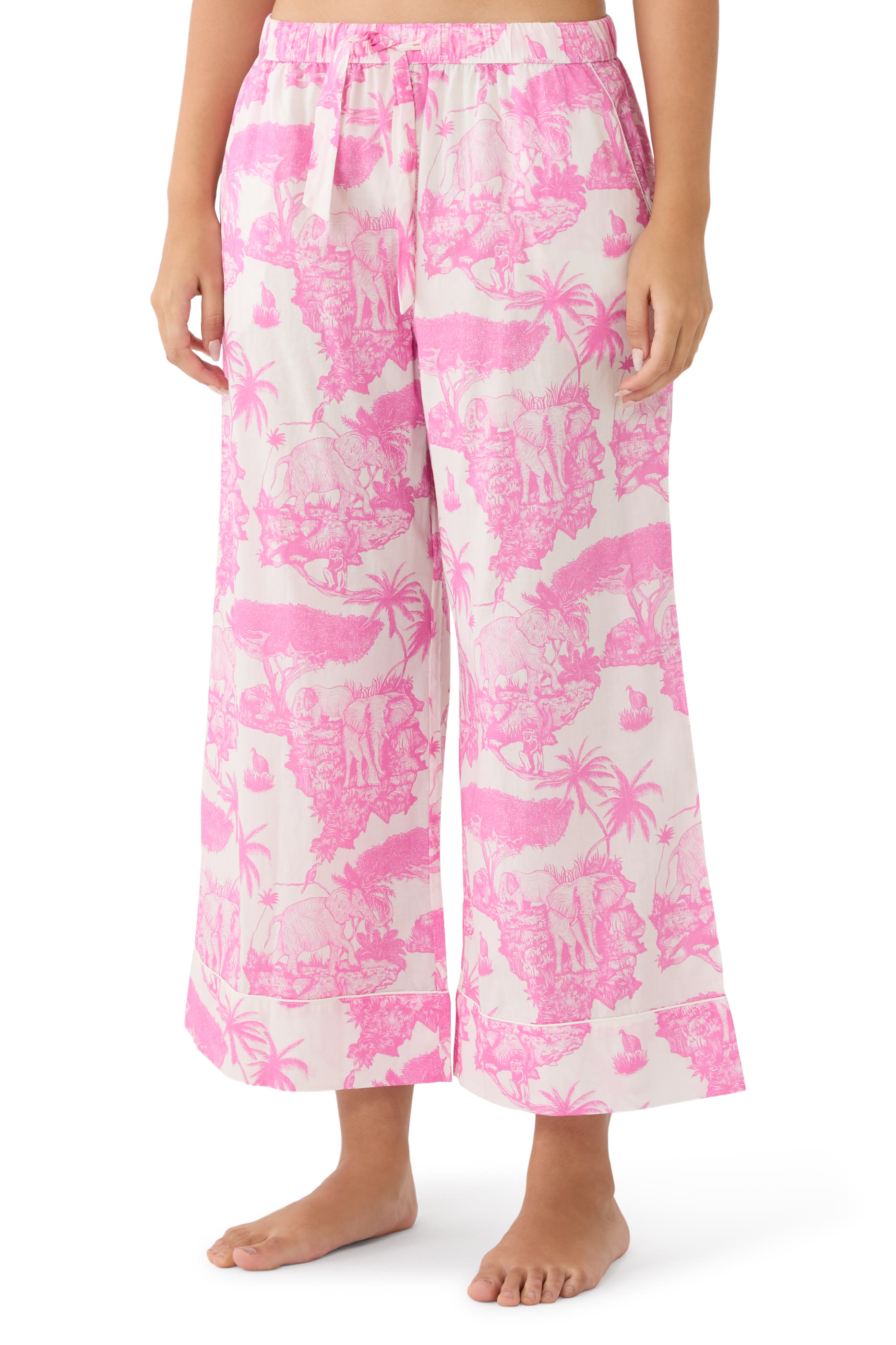 Jaguar Boxy Shirt and Wide-Leg Trousers Set