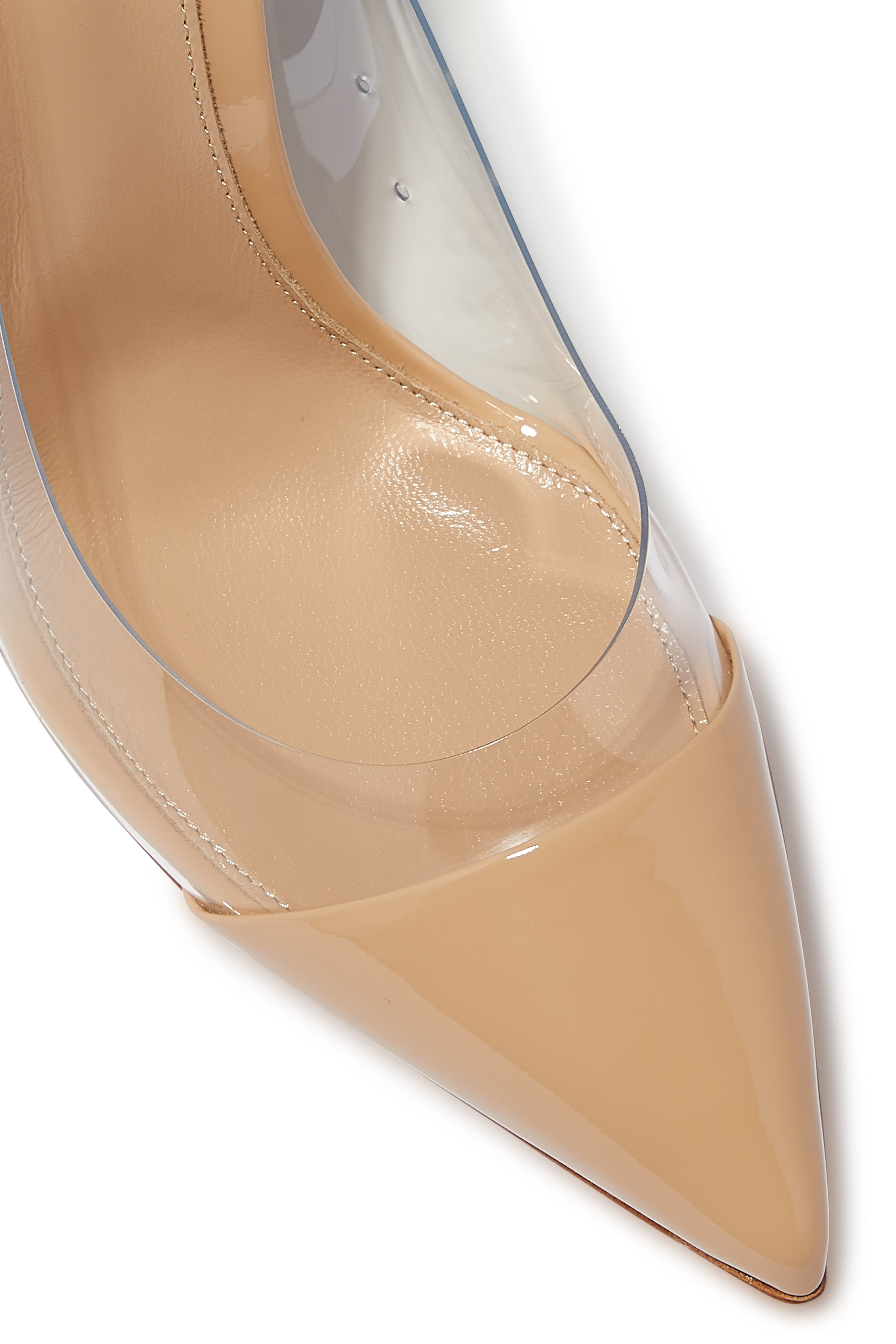 105 Leather & Plexi Pumps