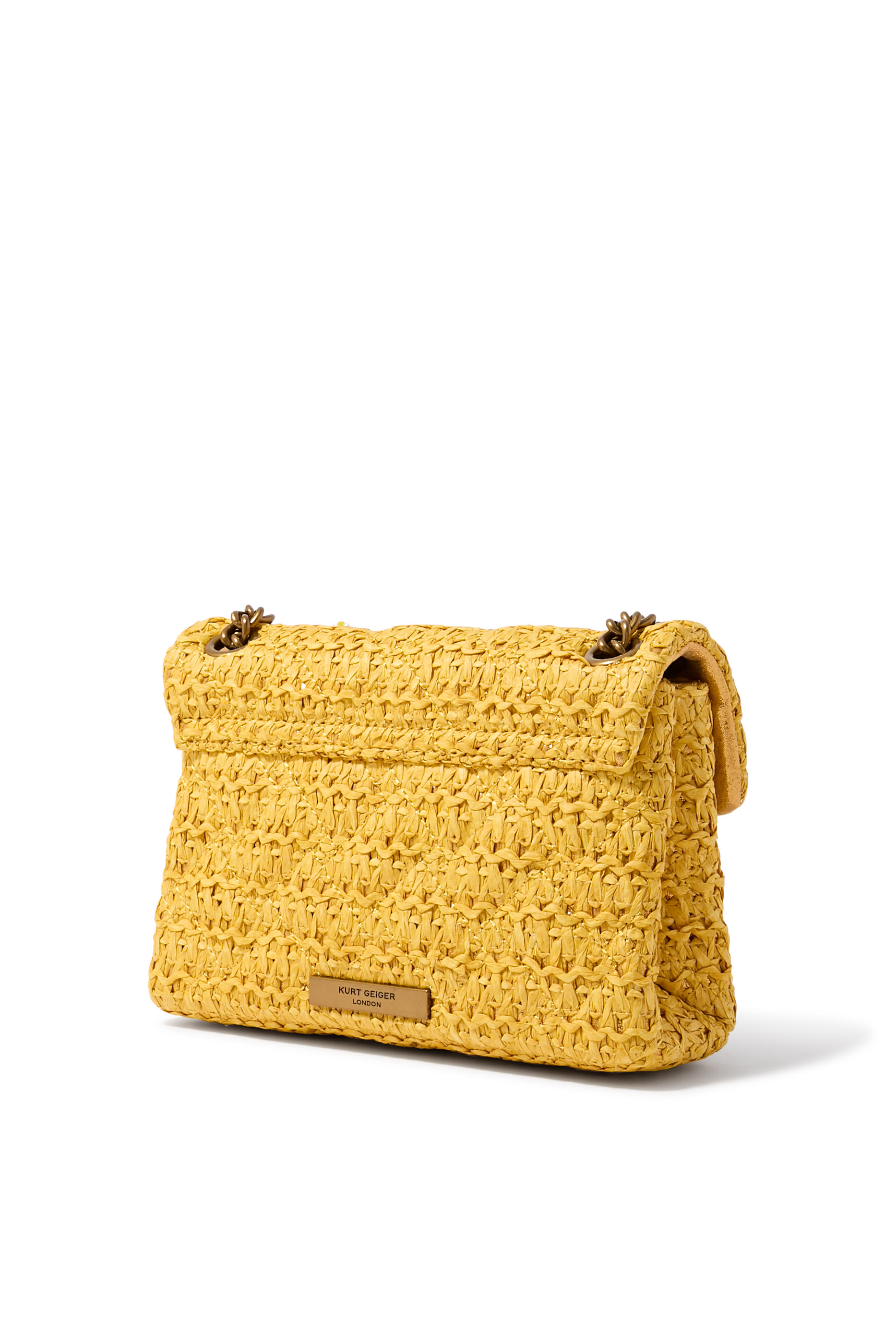 Kensington Raffia Effect Mini Crossbody Bag