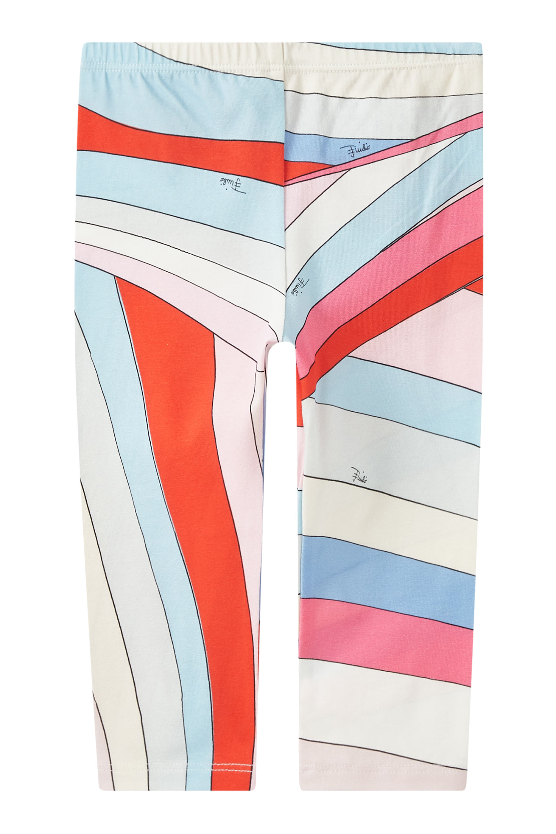 Kids Iride-Print Cotton Leggings