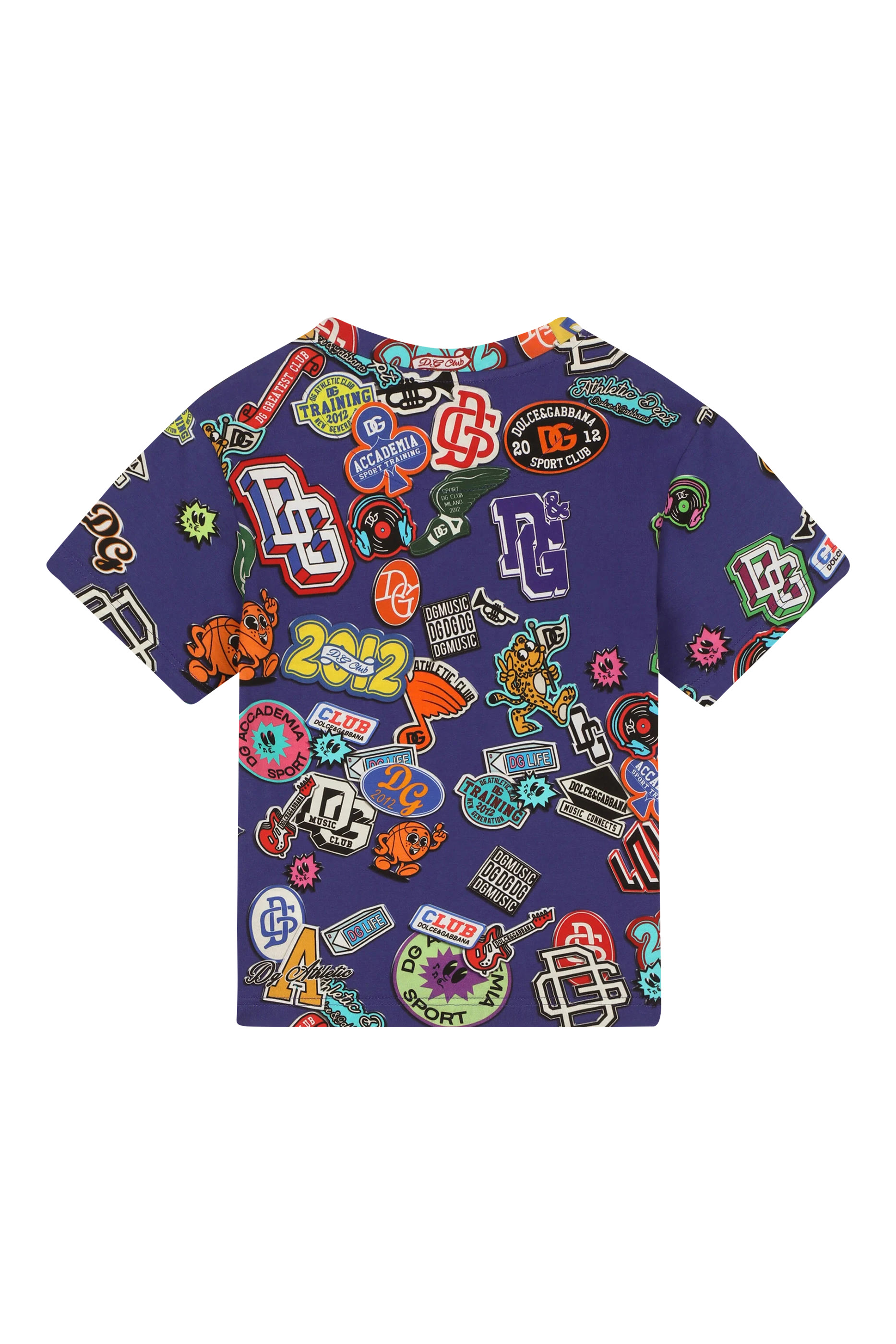 Kids Sticker Print Jersey T-Shirt