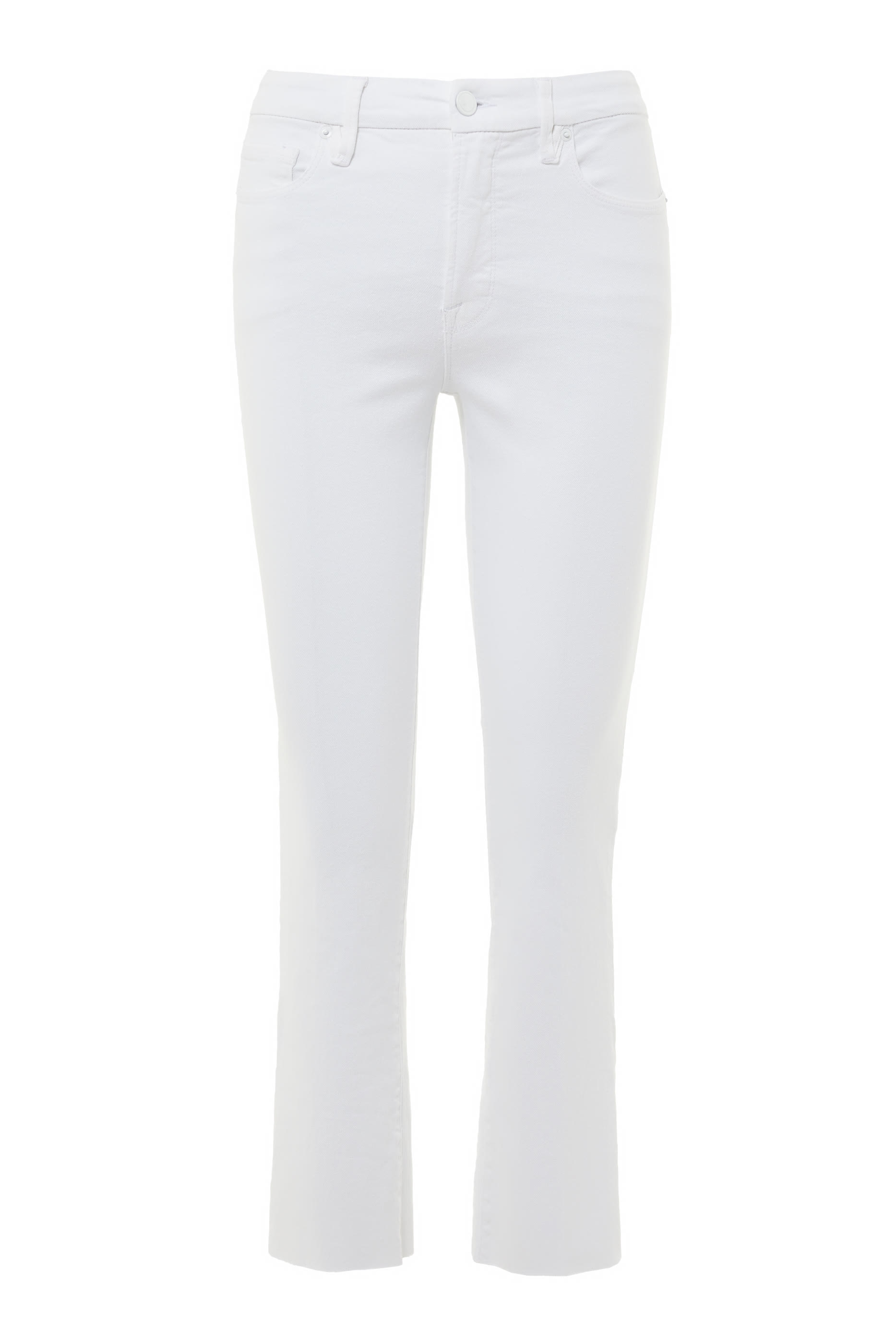 Straight Raw Hem Jeans