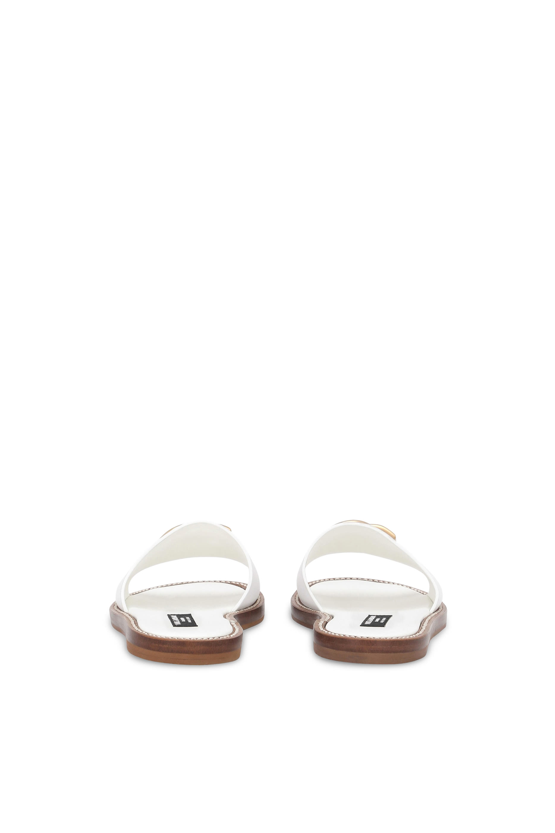 Kids Logo Calfskin Slides