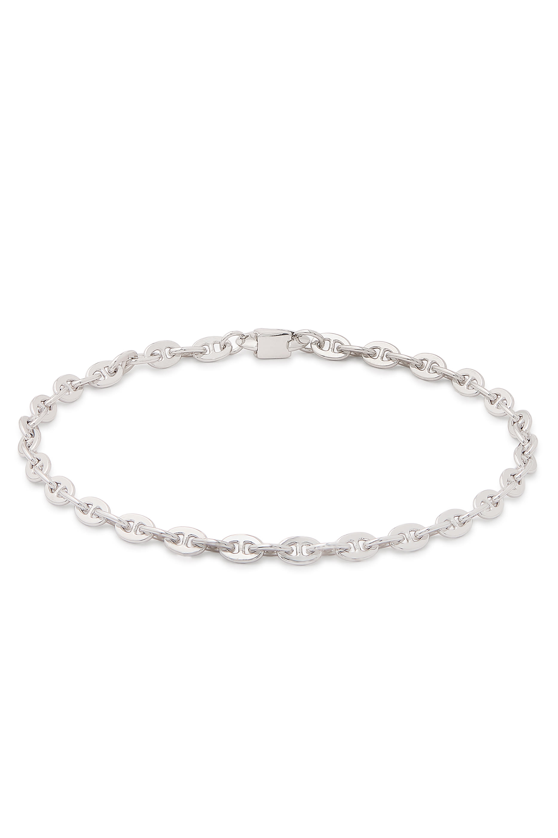 Sven Chain Bracelet, Rhodium Plated Sterling Silver