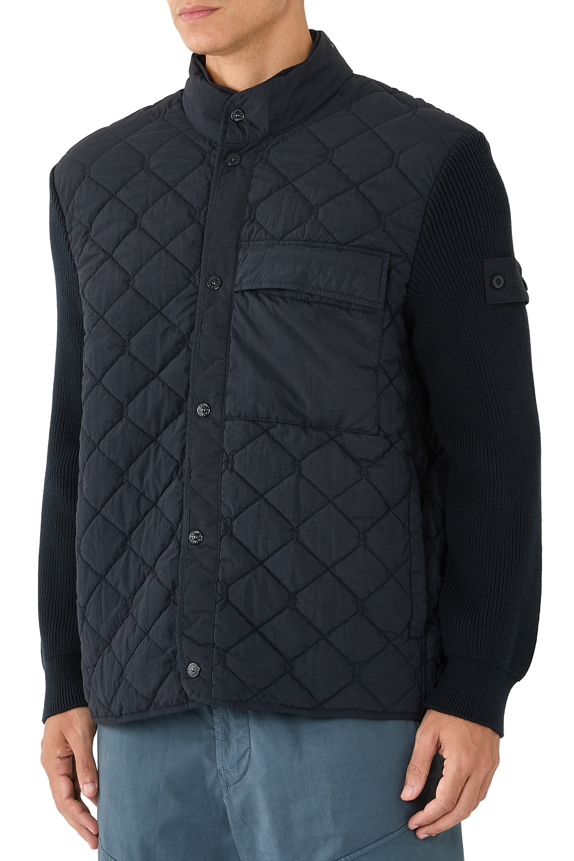 Logo Patch Padded Jacket