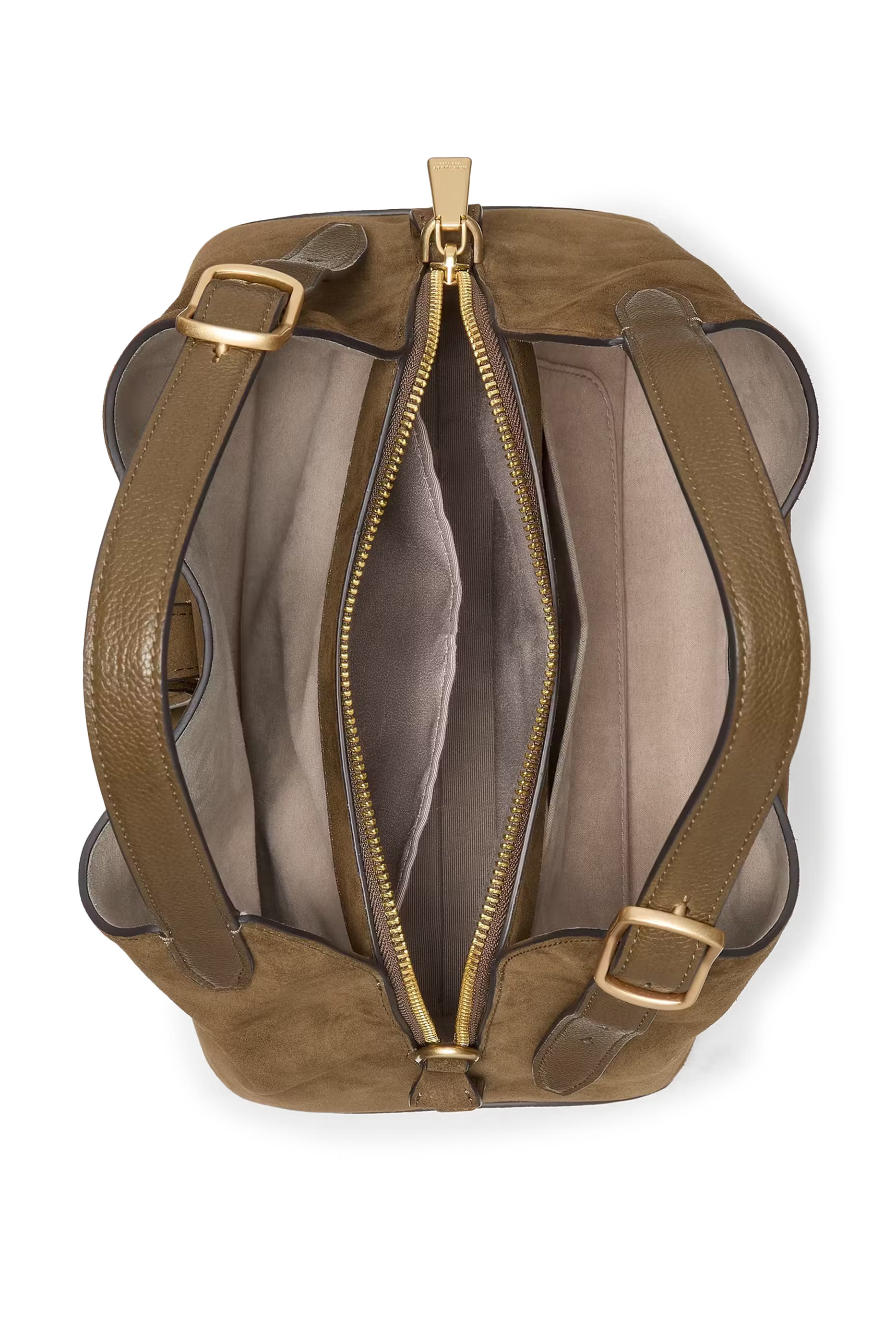 Deco Suede Crossbody Tote Bag