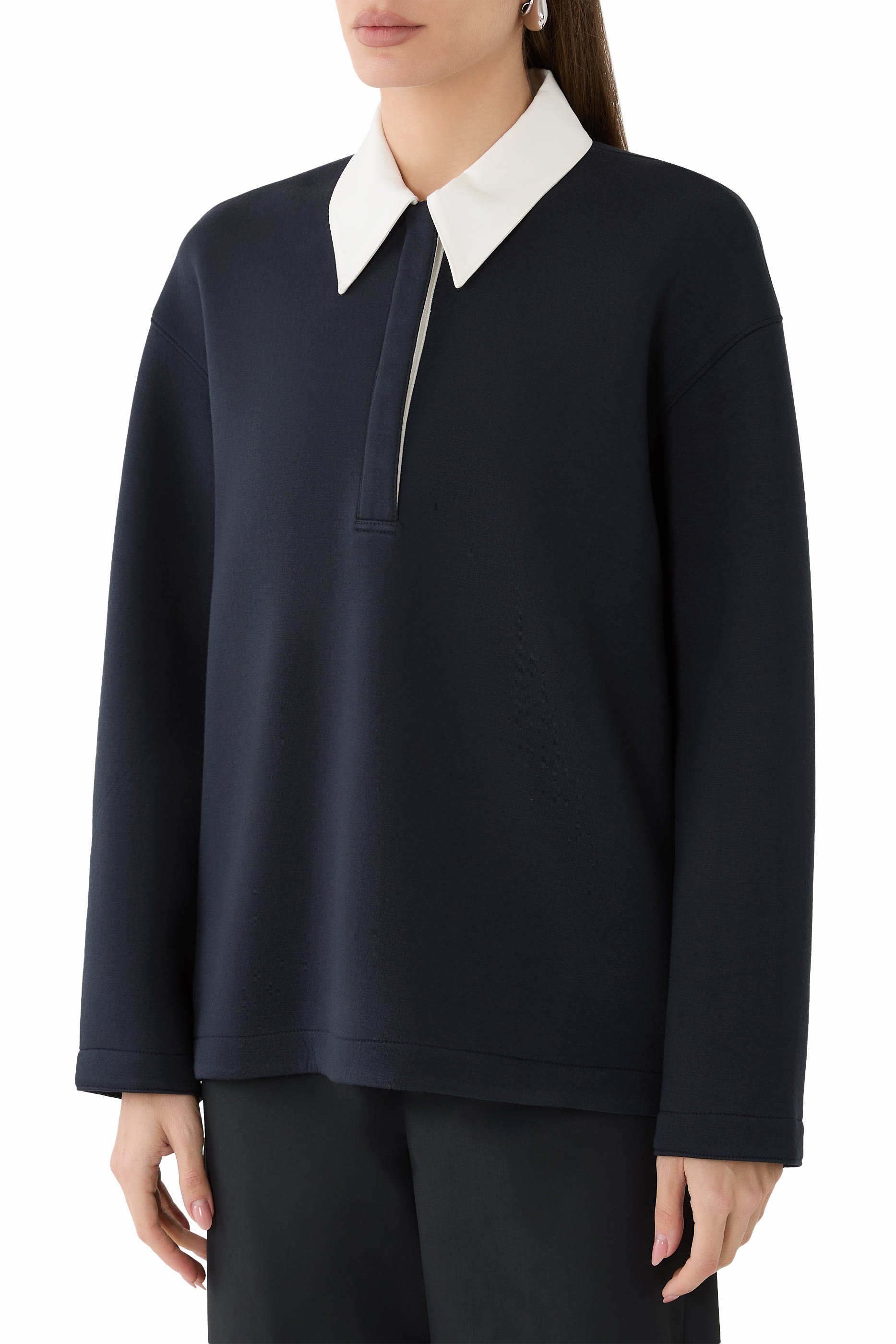 Bonded Viscose Sculpted Polo