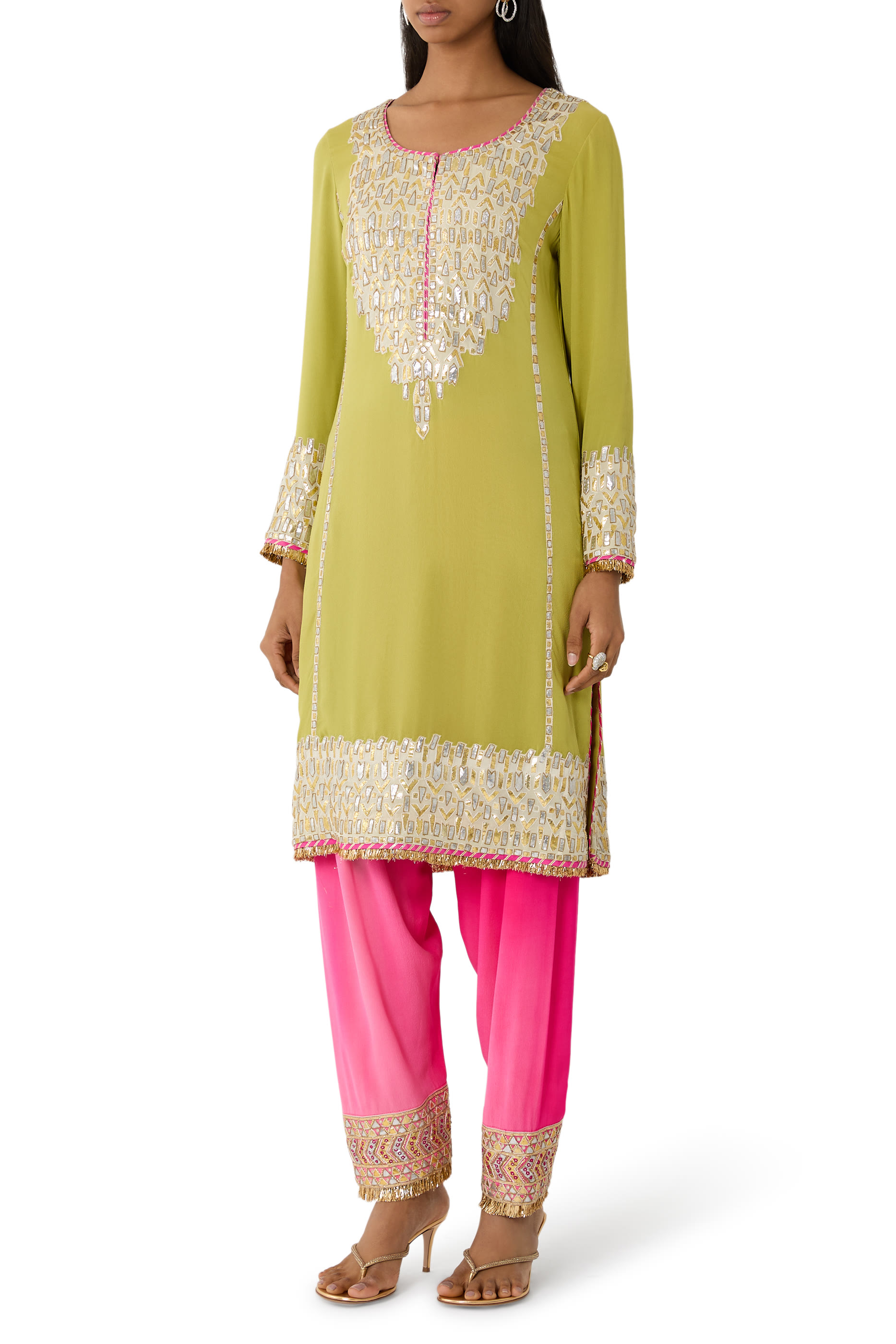  Gota Suit with Pakistani Salwar & Dupatta