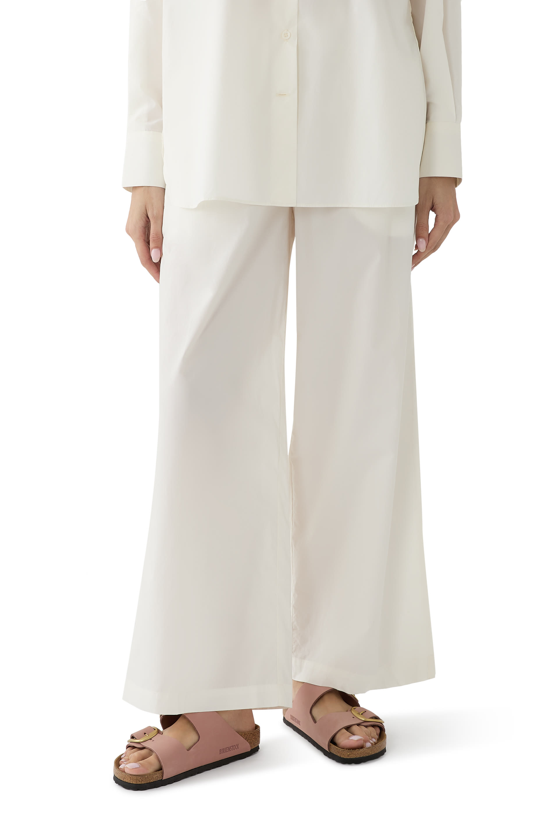 Big Buckle Suede Slides