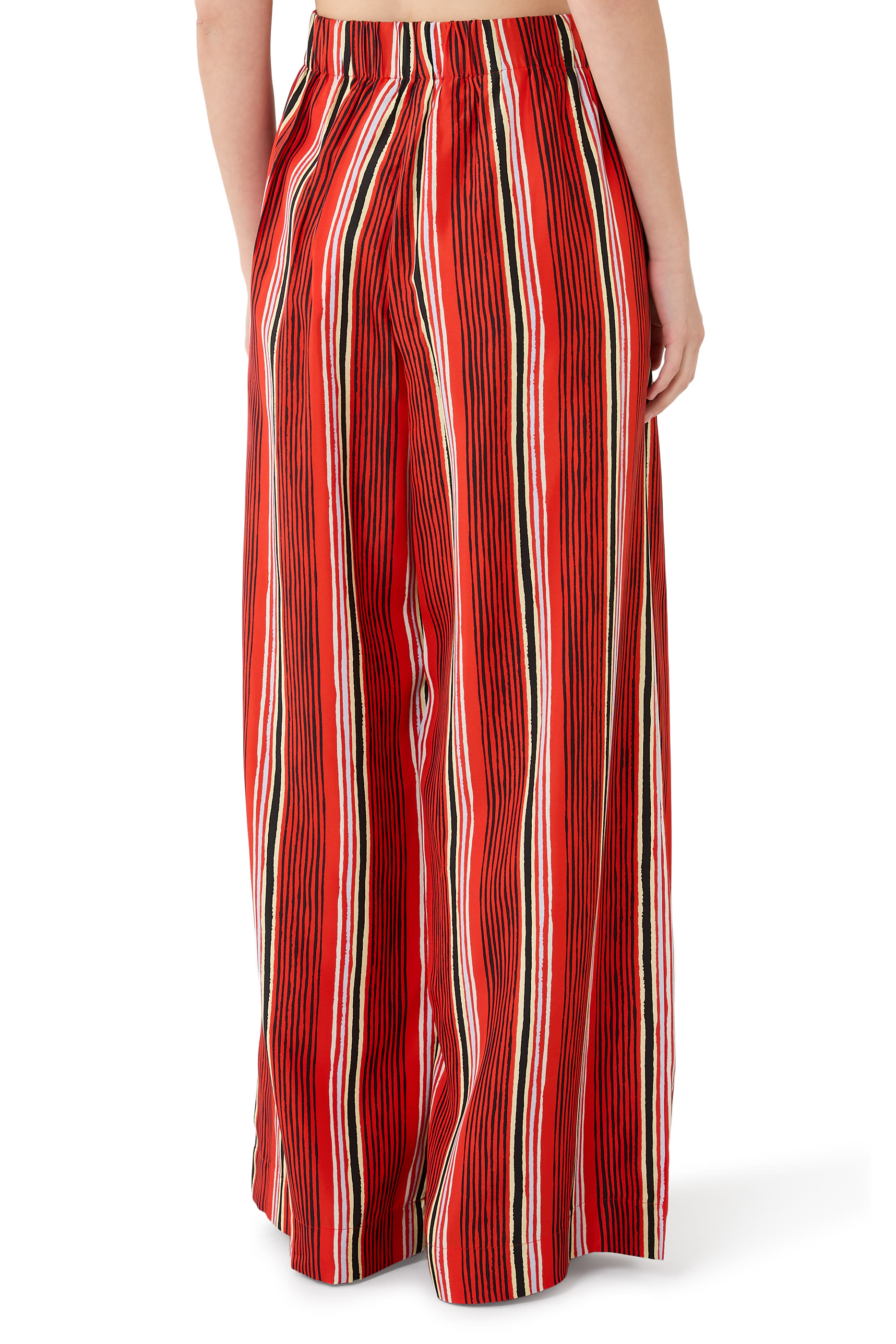 Amira Pants in Printed Silk Habotai