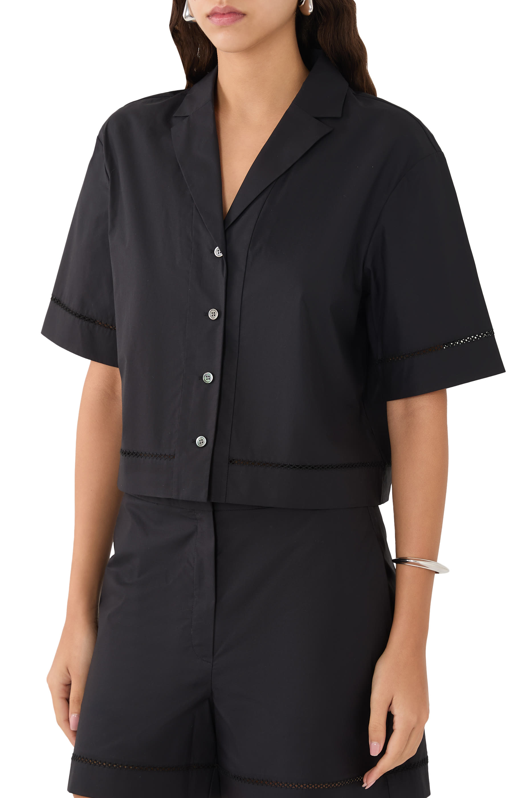 Boxy Camp Shirt in City Poplin