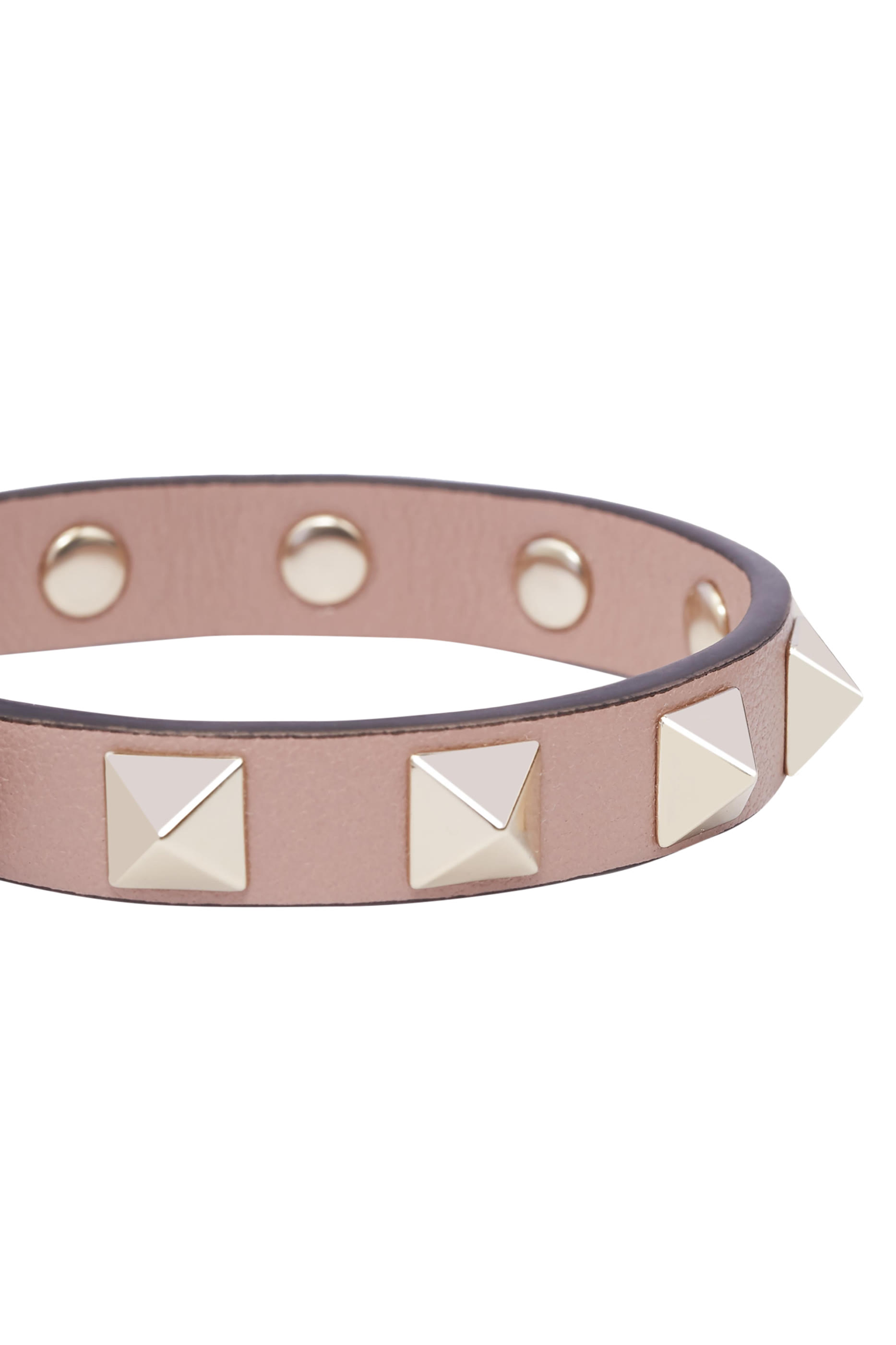 Rockstud Small Leather Bracelet