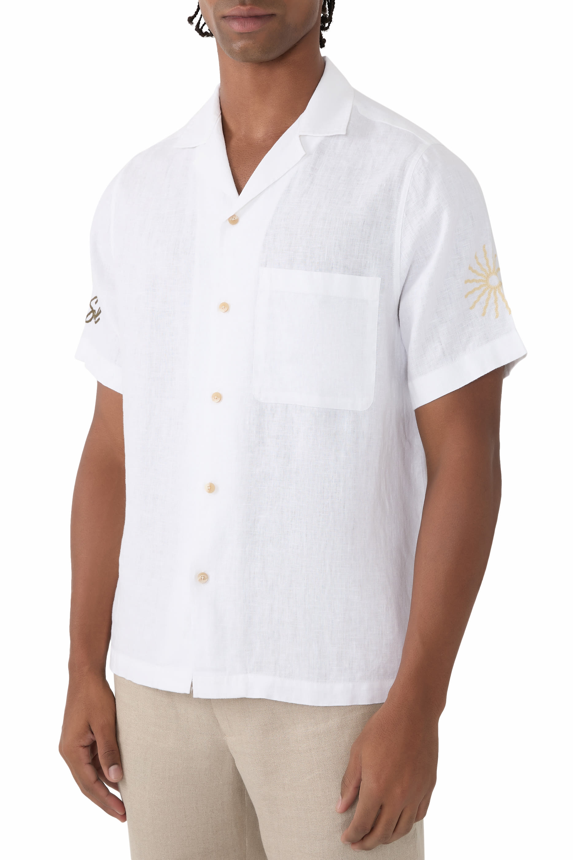 Alves Embroidered Linen Shirt