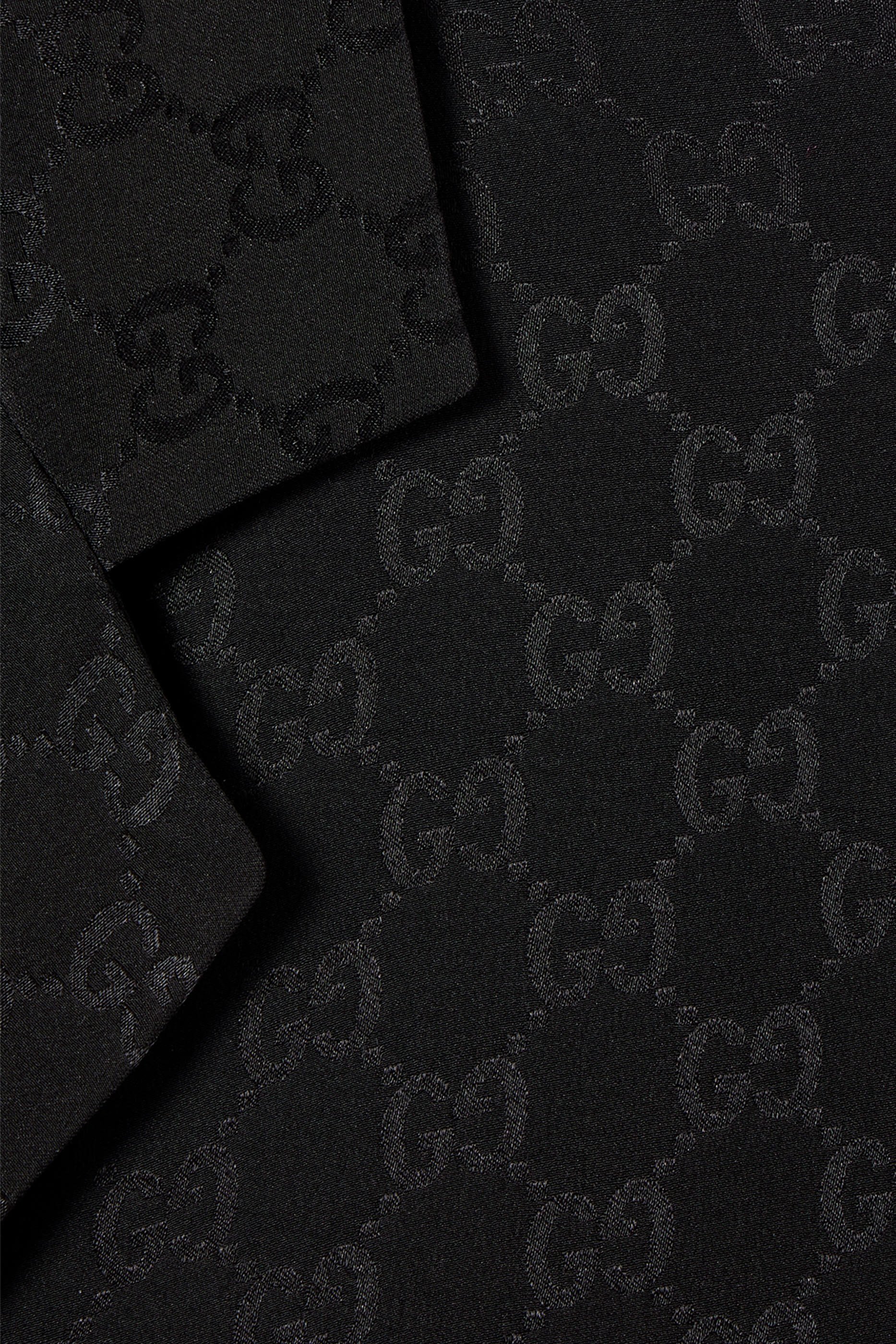 GG Silk Jacquard Bowling Shirt