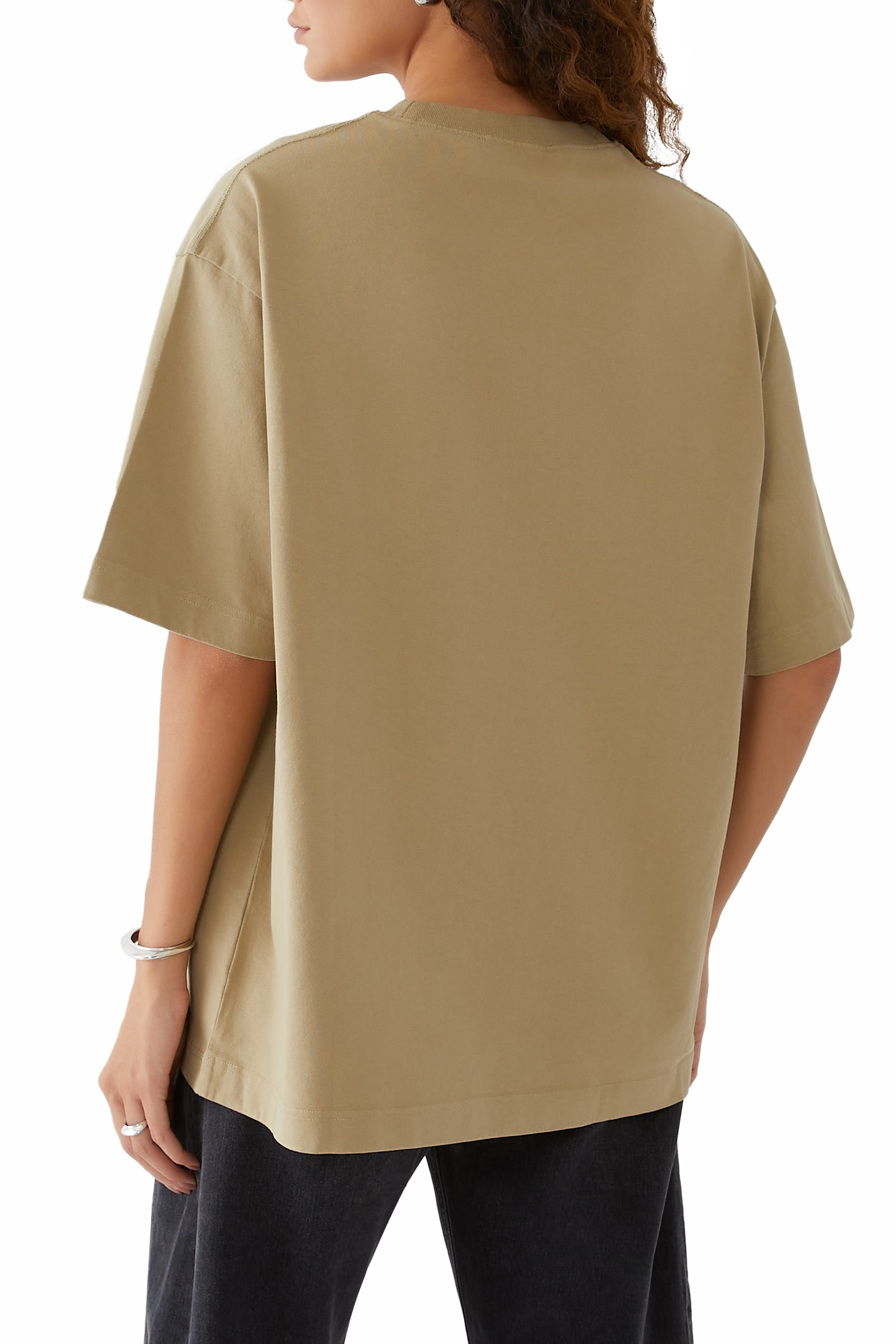 Logo Diamant&eacute;s-Studded T-Shirt