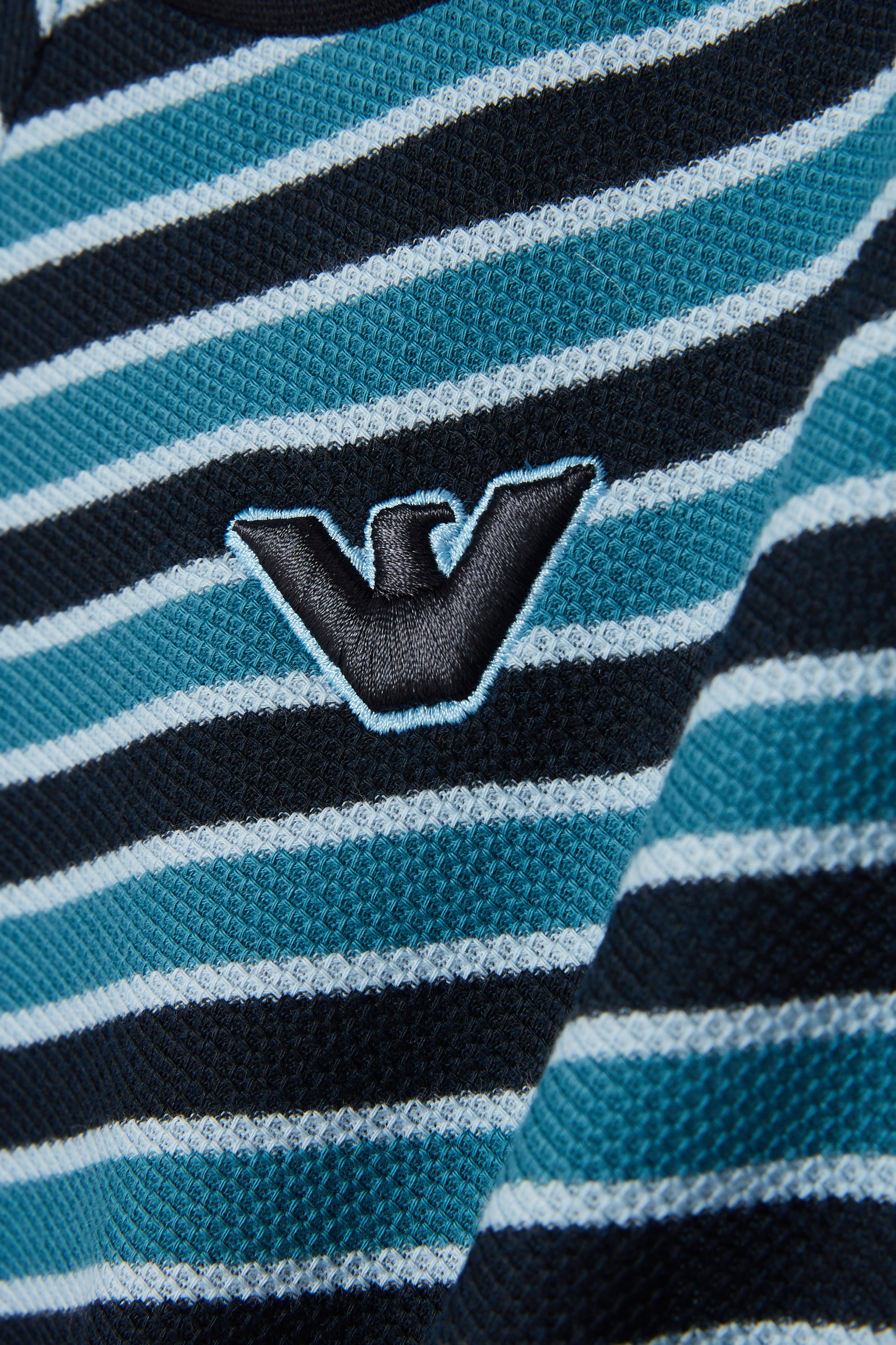 Kids Striped Eagle Logo T-Shirt