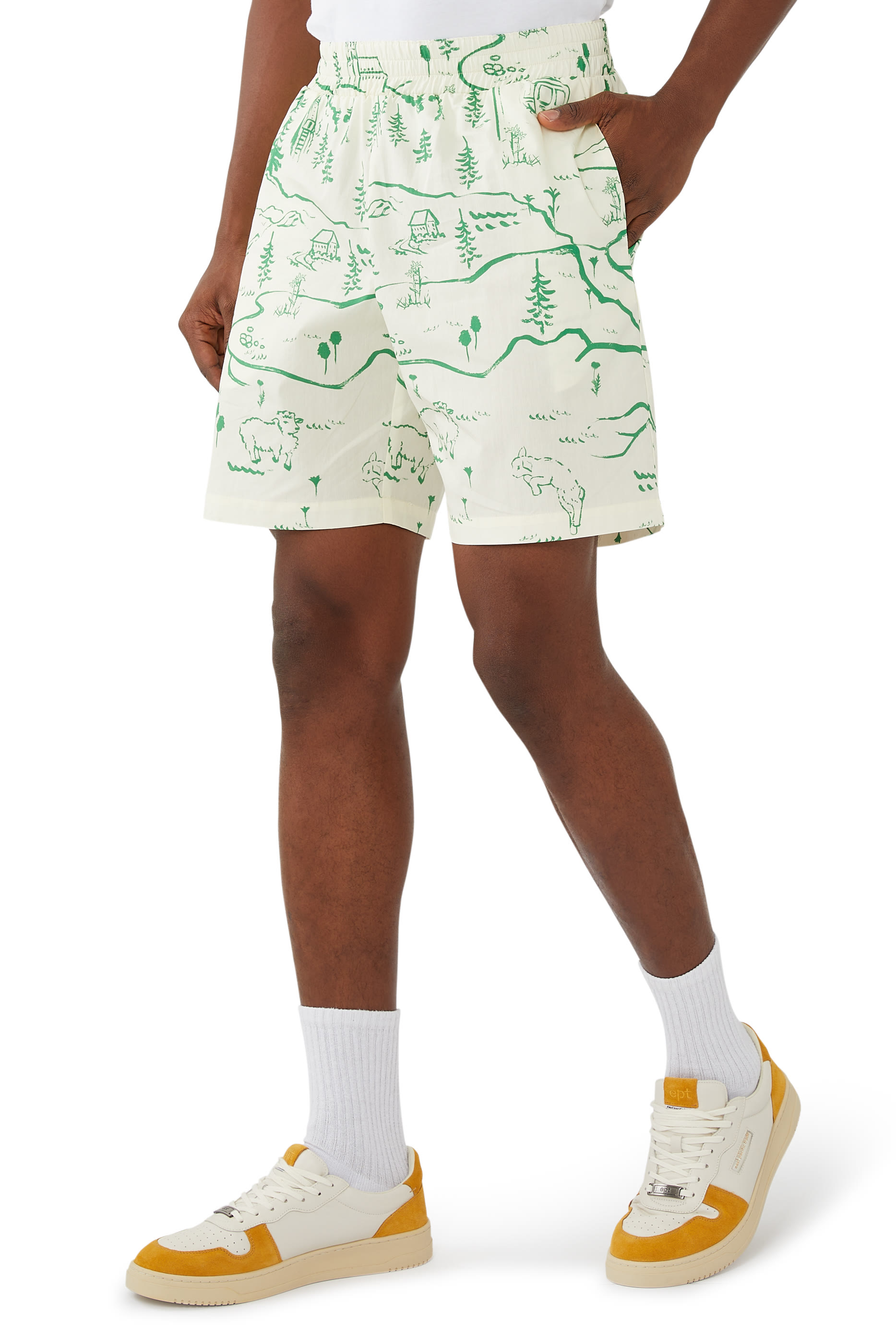 Mountain Map Shorts