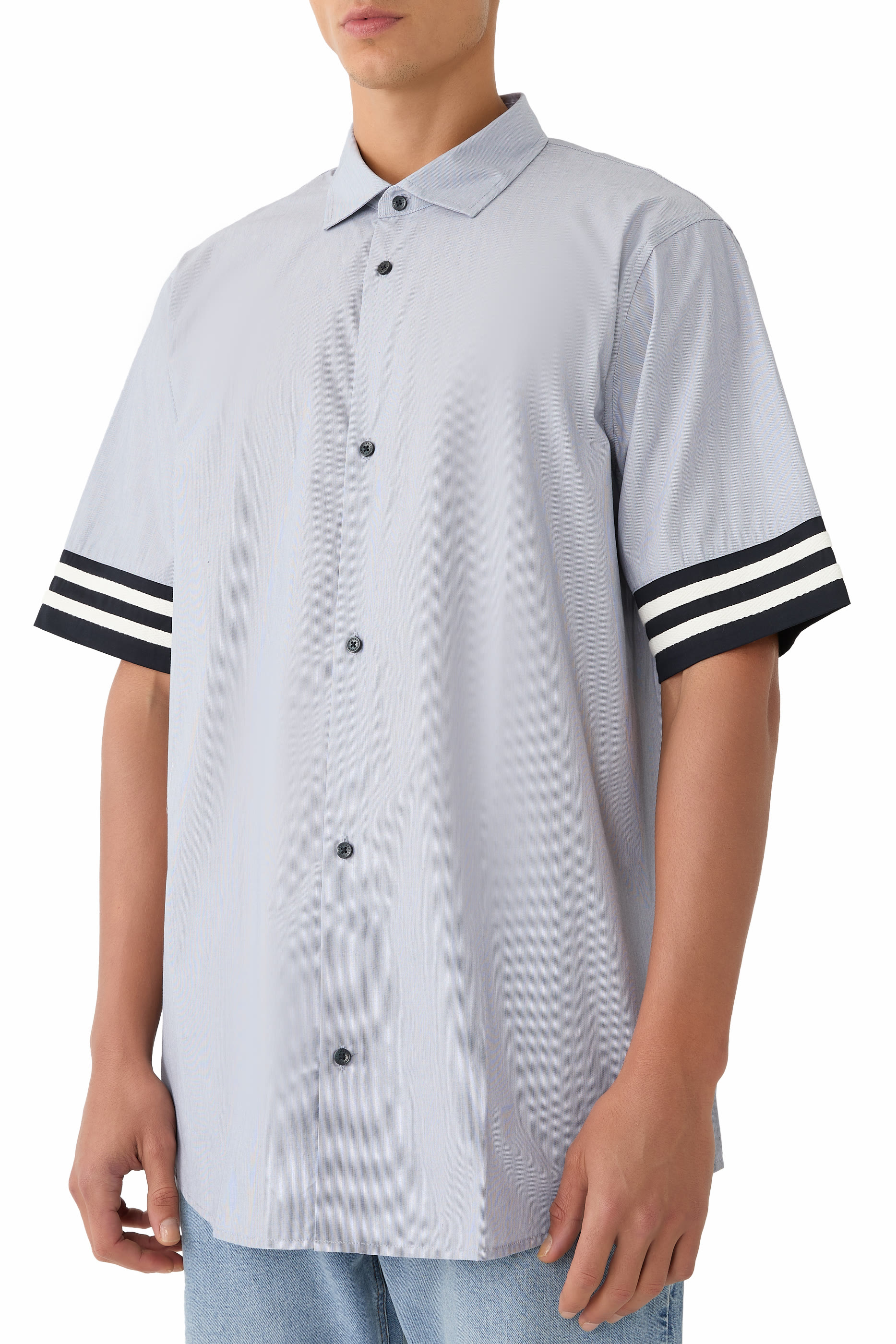 Marina Stripe Sleeves Shirt