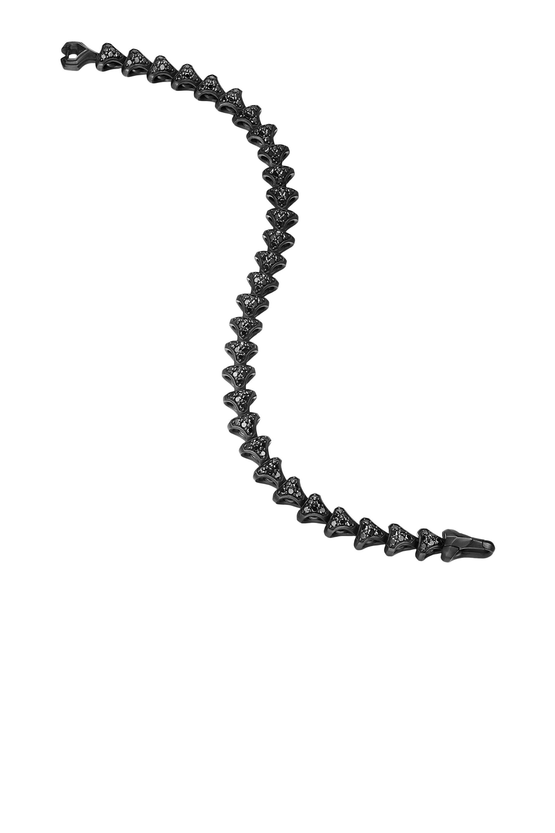  Armory&reg; Link Bracelet,  Black Titanium & Black Diamonds