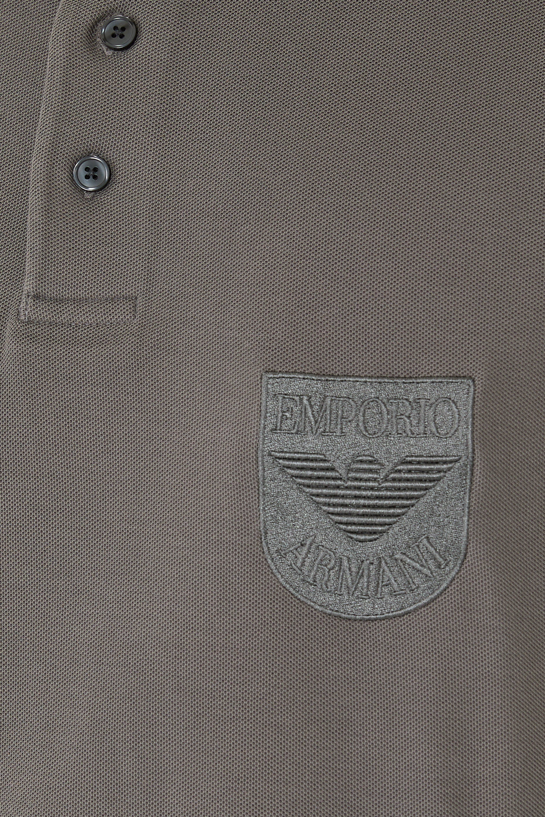 Eagle Patch Piqué Jersey Polo Shirt