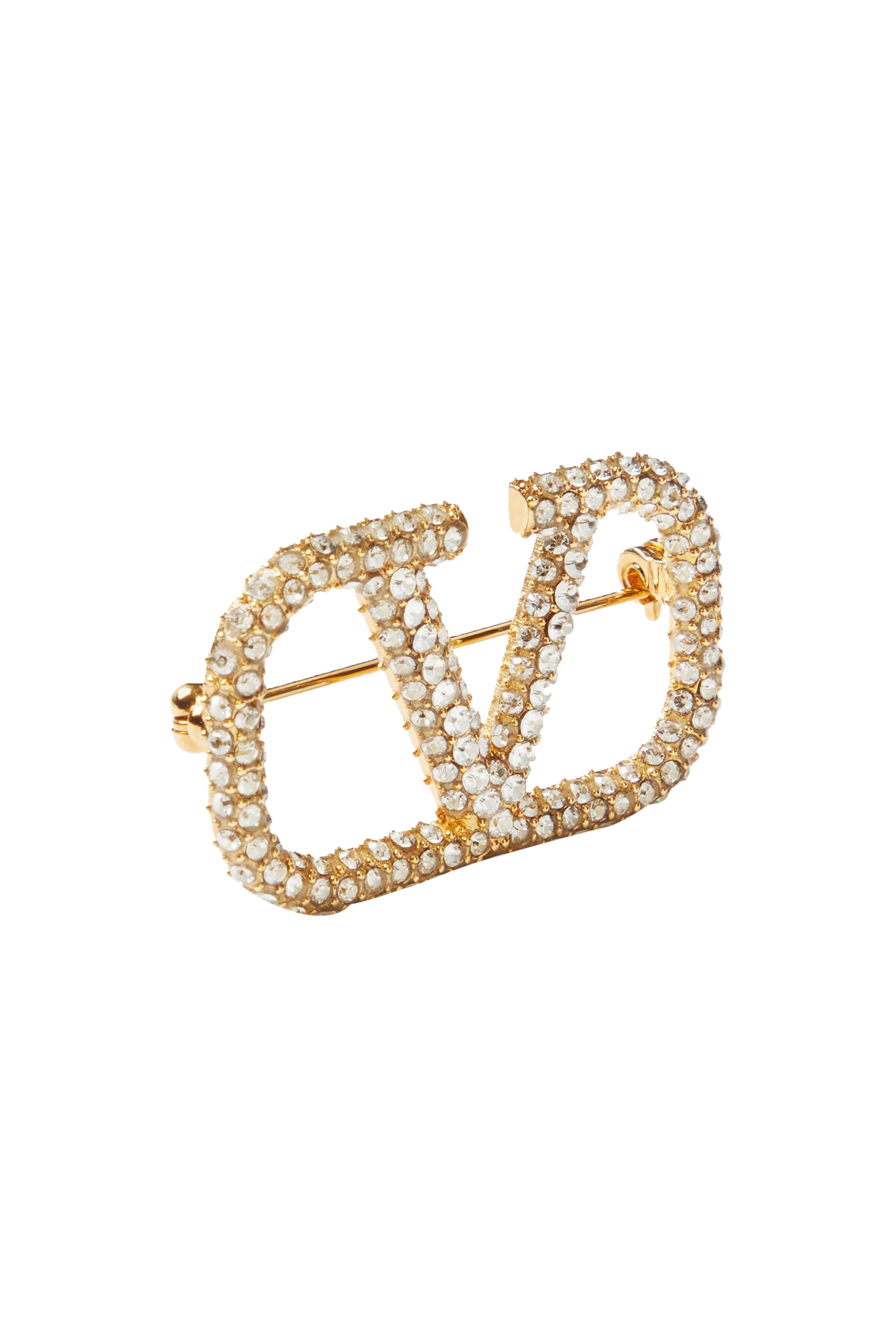 VLogo Signature Strass Brooch
