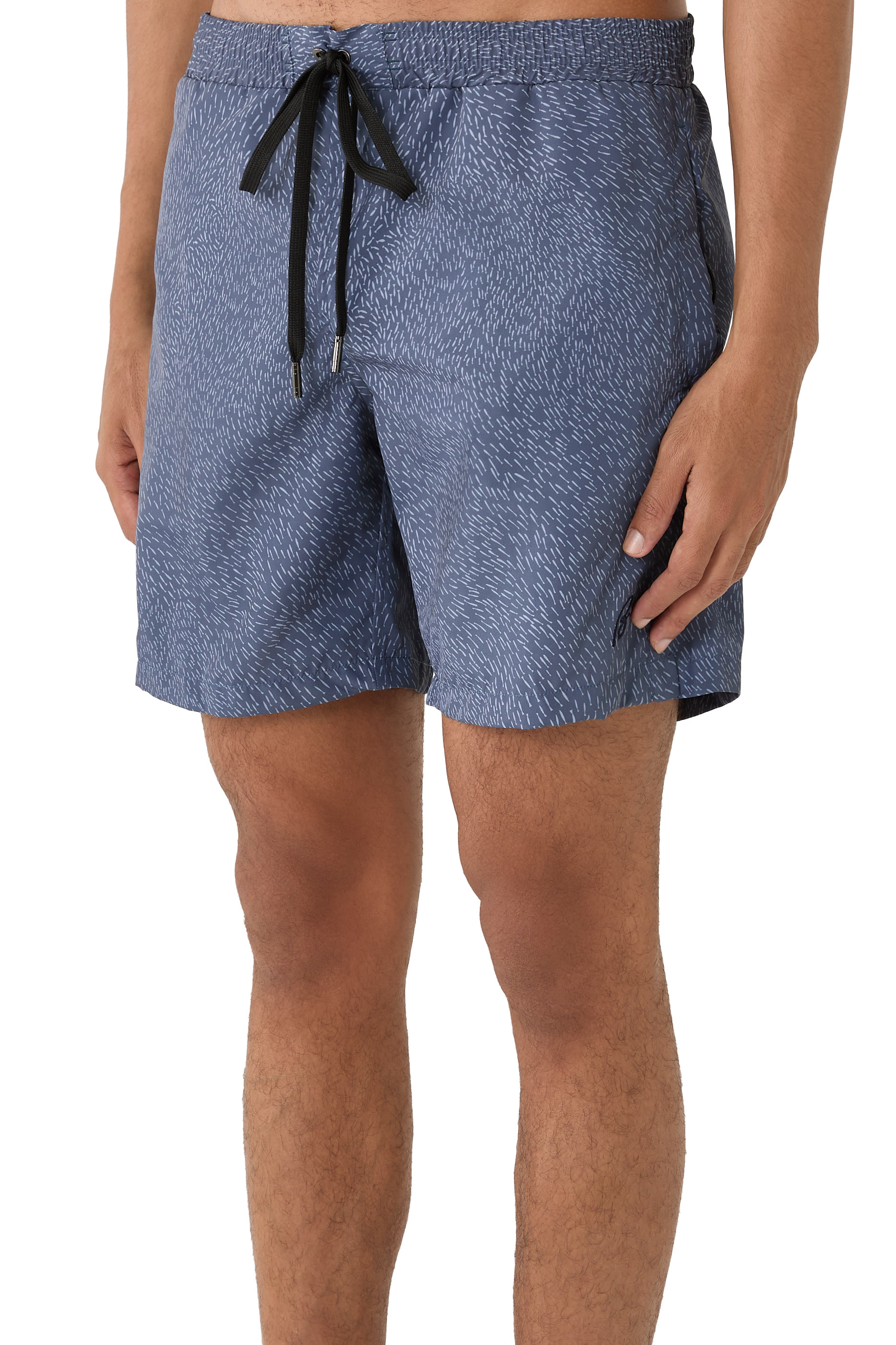 Printed Drawstring Swim Shorts
