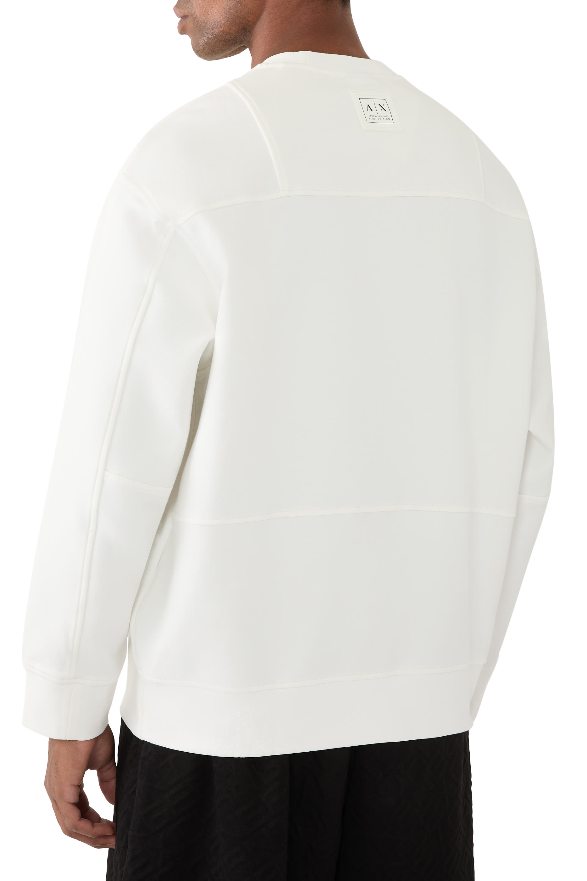 Bonded Cotton Crewneck Sweatshirt