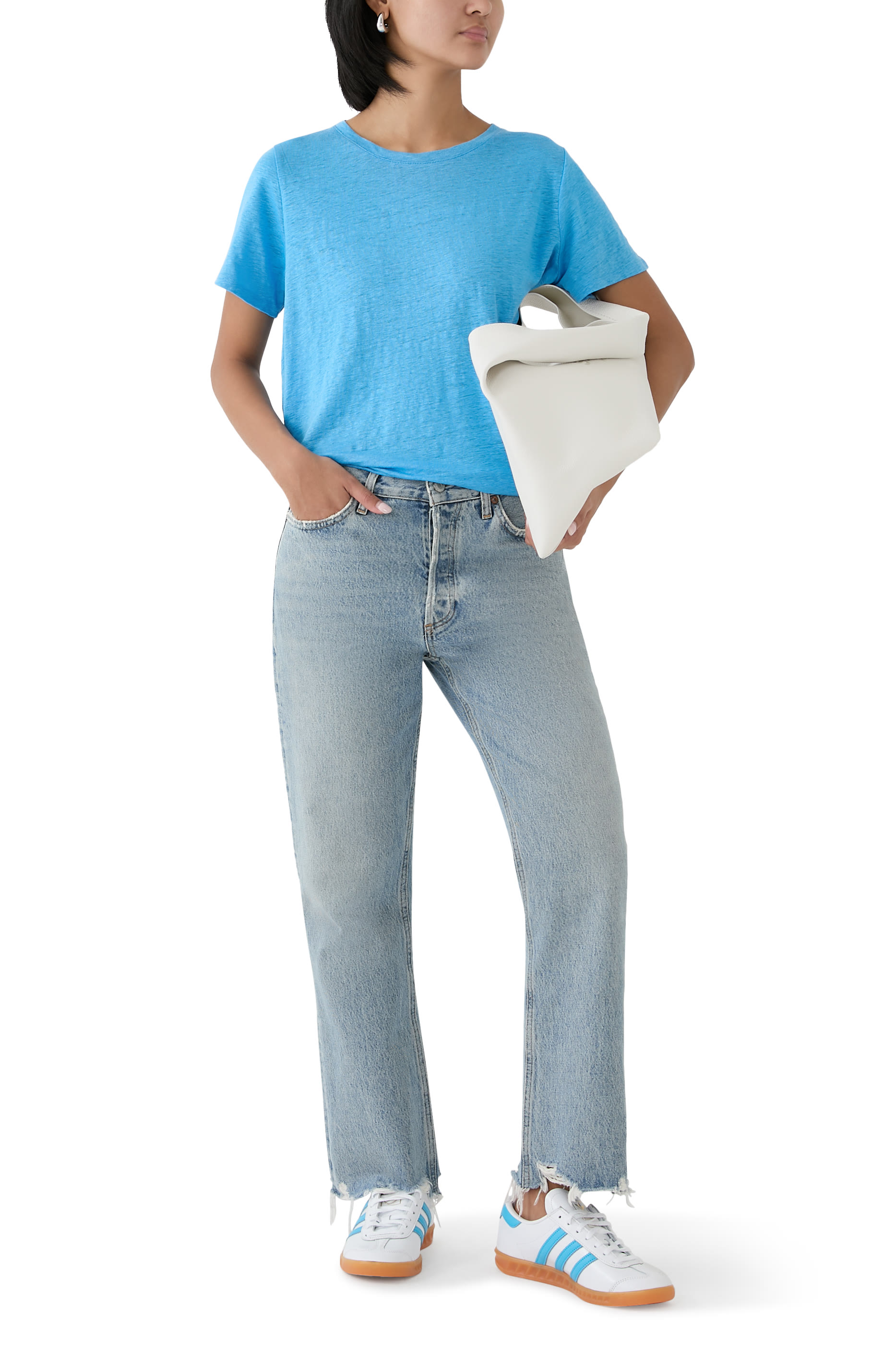 Organic Linen Jersey Crewneck T-Shirt