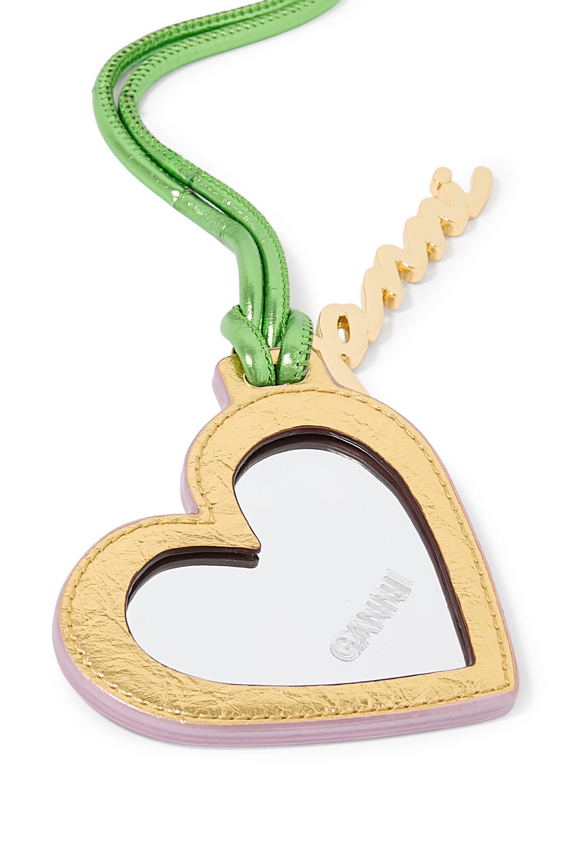 Metallic Heart Mirror