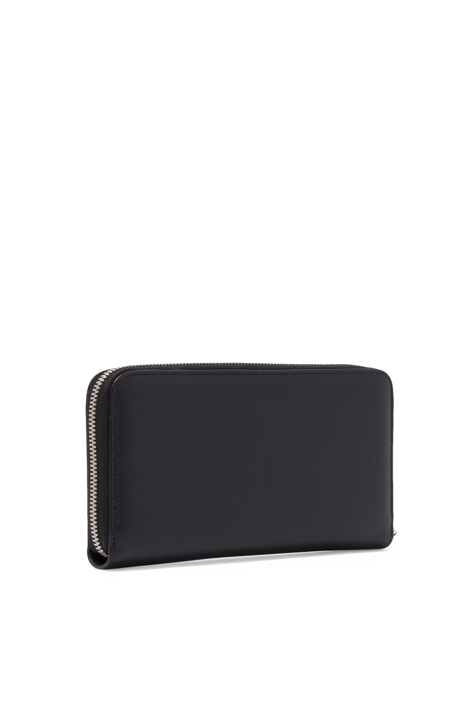 Zip Around Wallet In Grained Leather