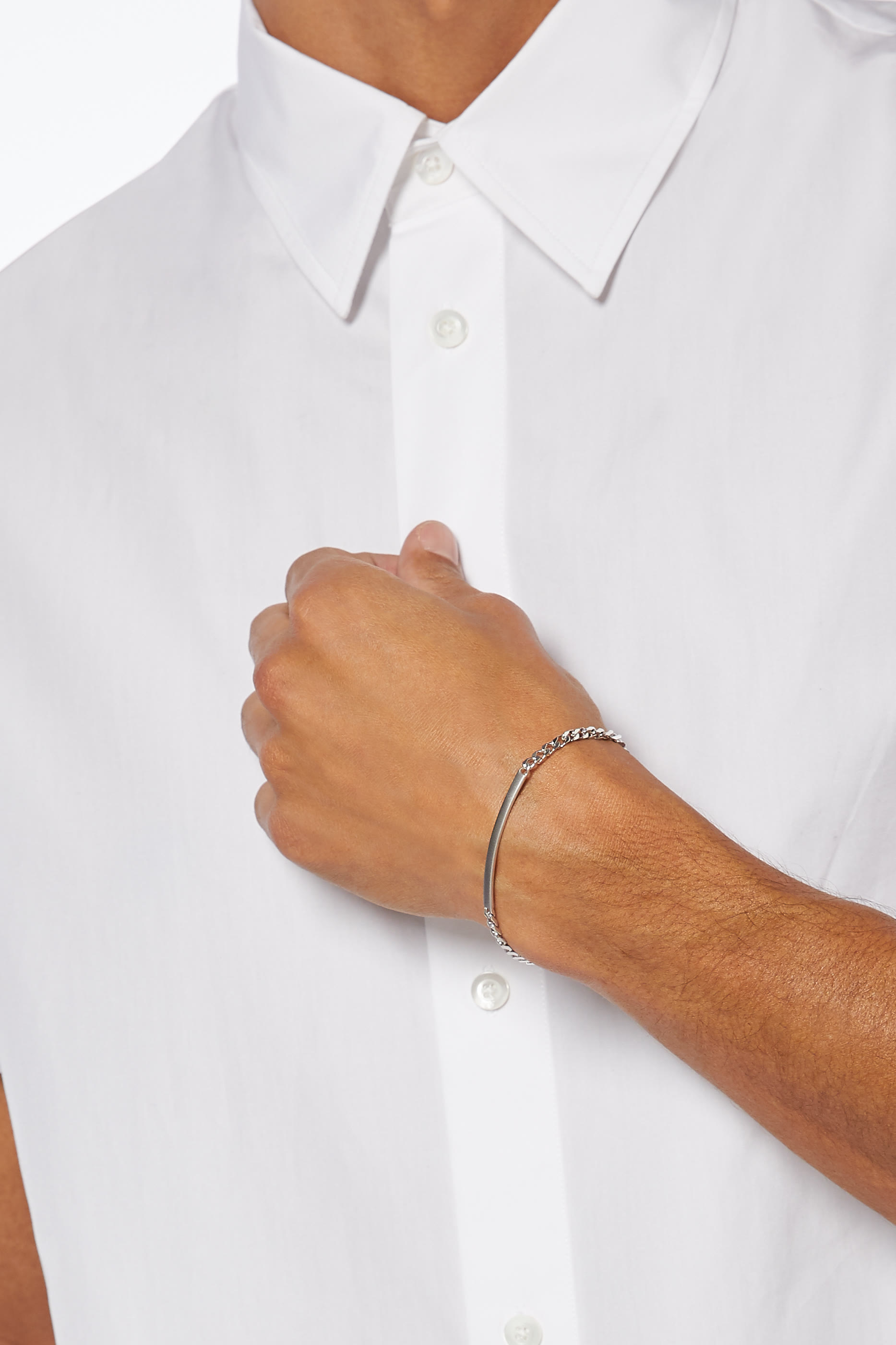 ID Chain Silver Bracelet