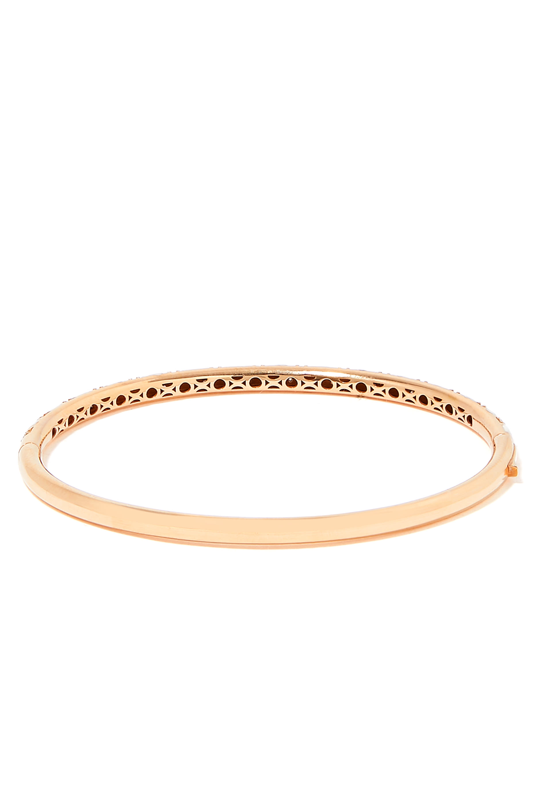 Tornado Bracelet, 18k Rose Gold with Enamel & Diamonds